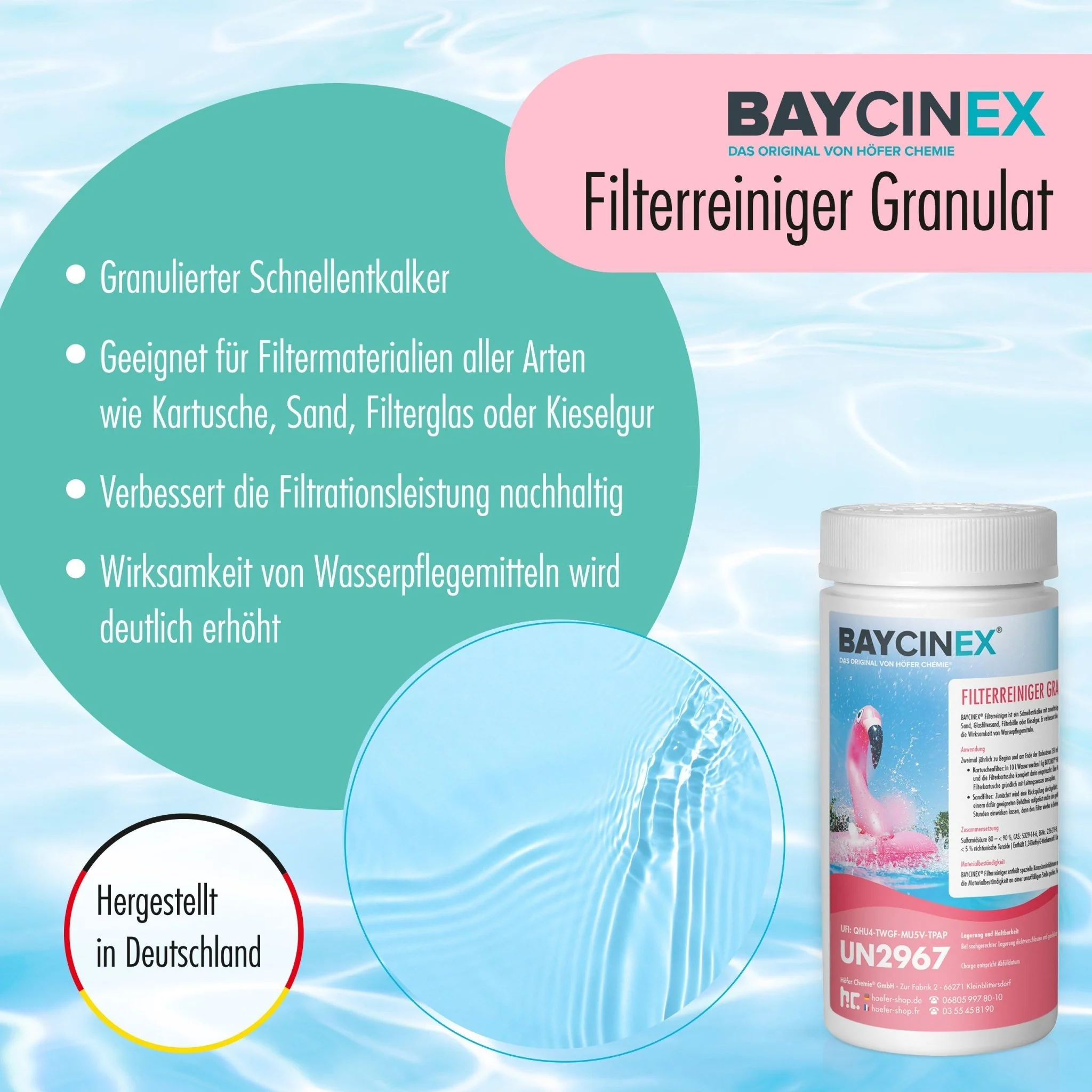 1 kg BAYCINEX® Filterreiniger Granulat - Image 3