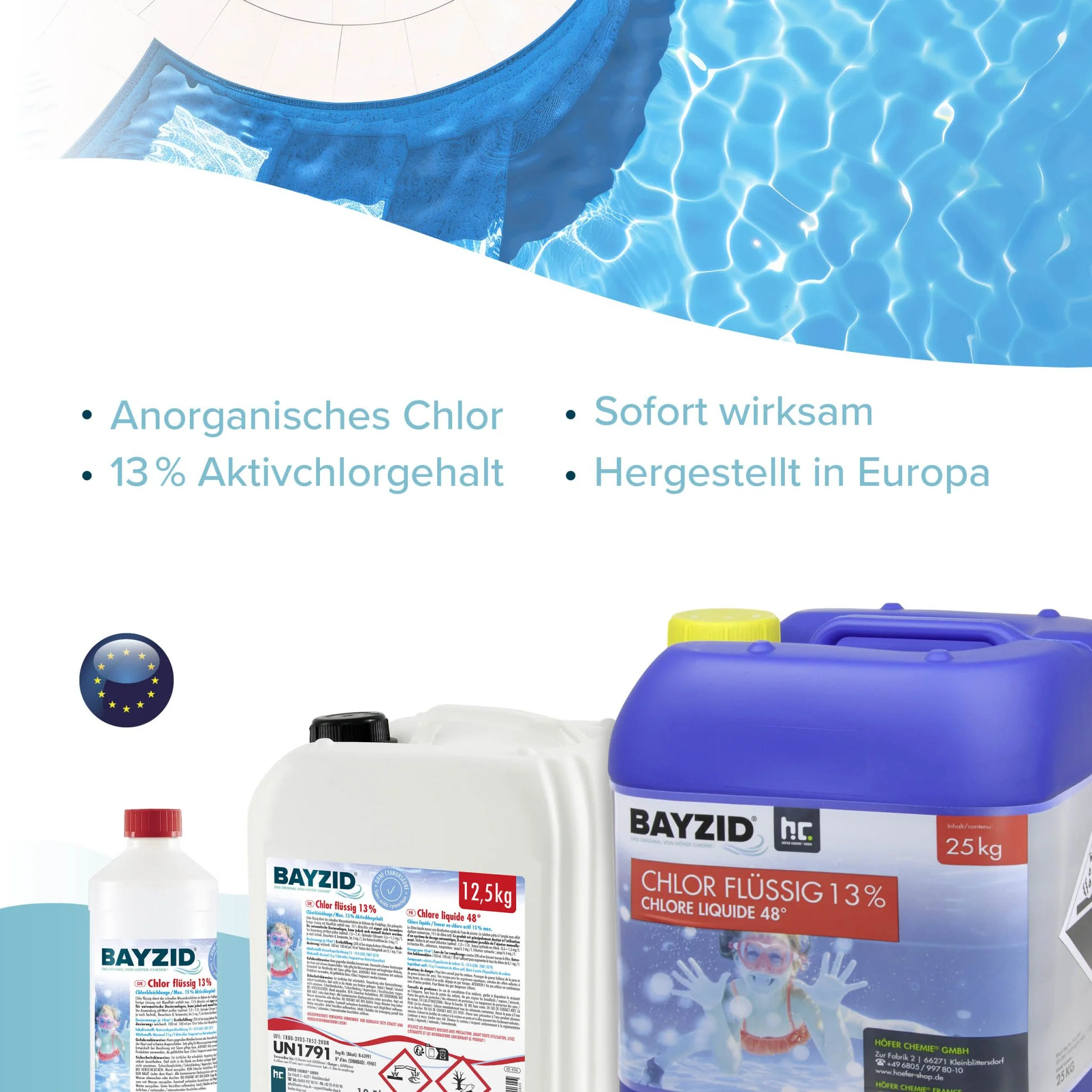 1 kg BAYZID® Chlor 13% flüssig für Pools - Image 5
