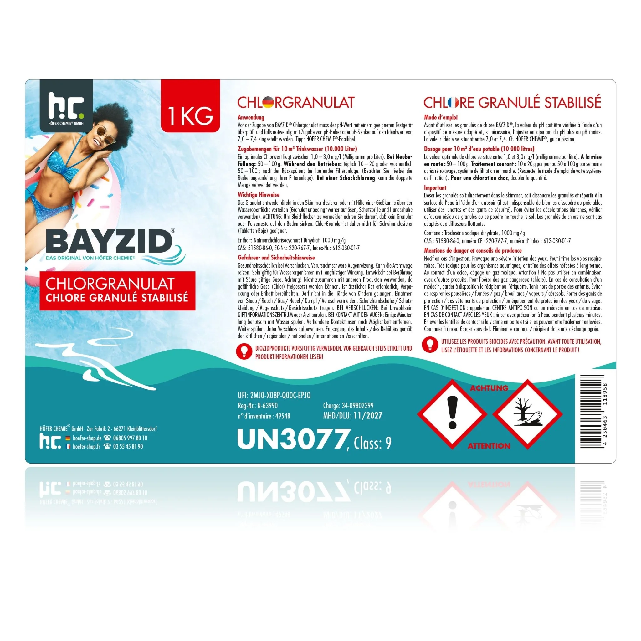 1 kg BAYZID® Chlorgranulat für Pools - Image 13