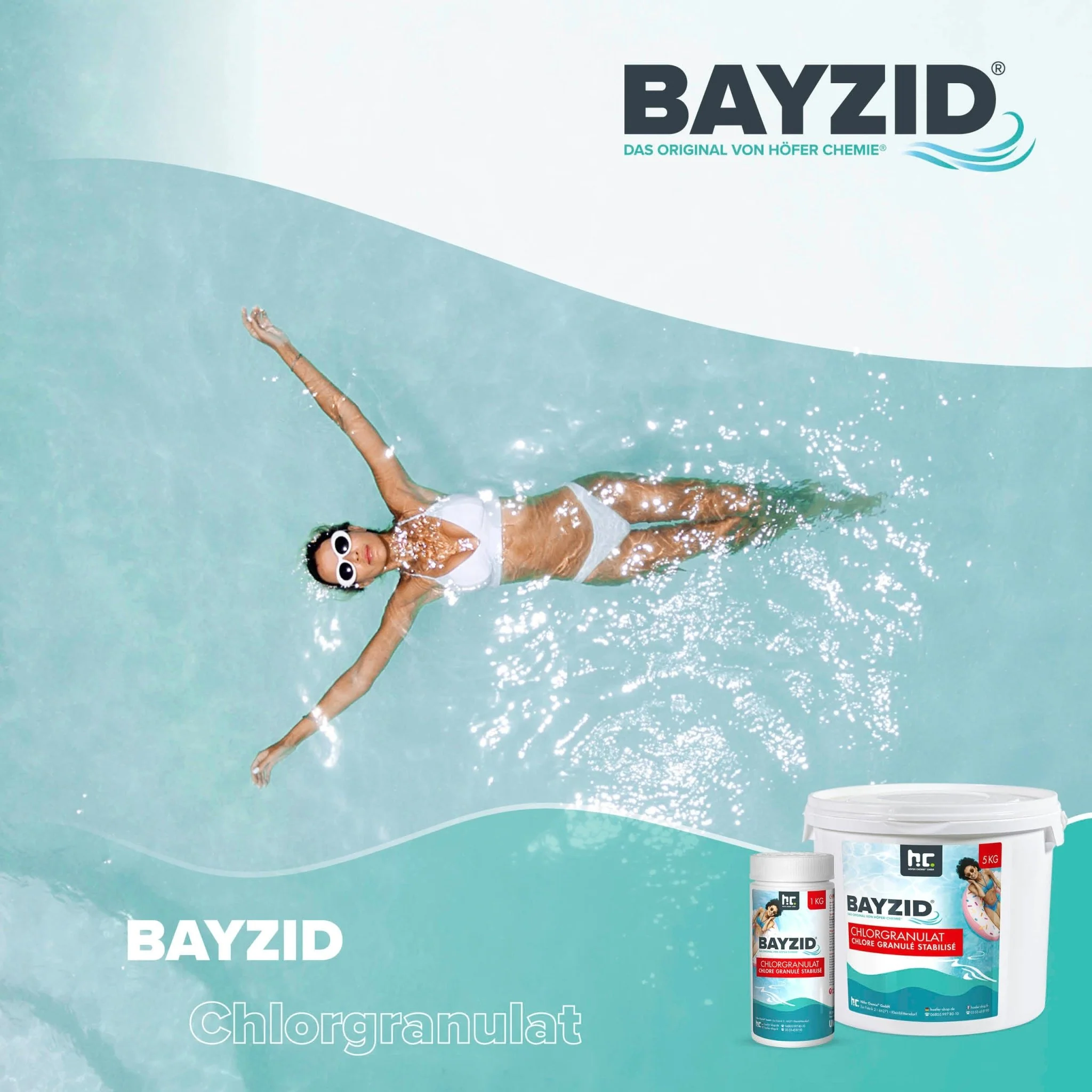 1 kg BAYZID® Chlorgranulat für Pools - Image 2