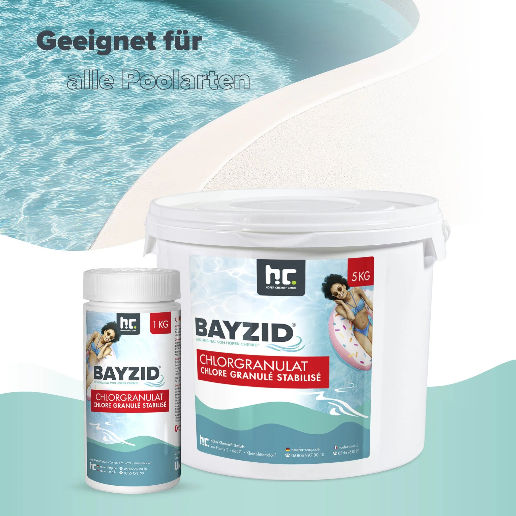 1 kg BAYZID® Chlorgranulat für Pools - Image 5