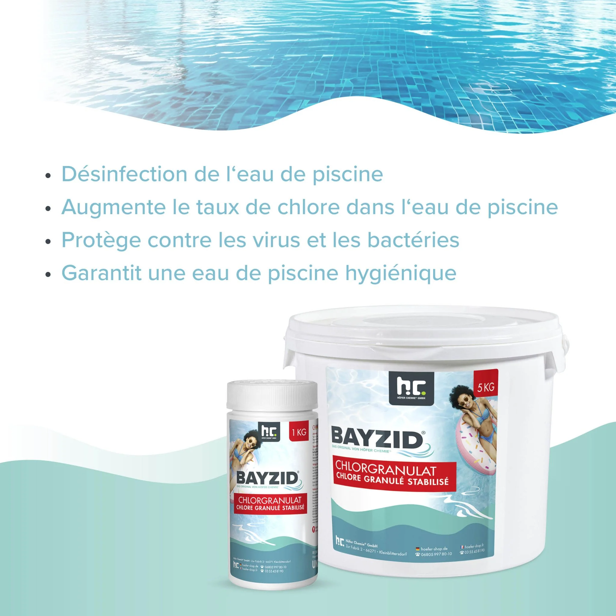 1 kg BAYZID® Chlorgranulat für Pools - Image 8