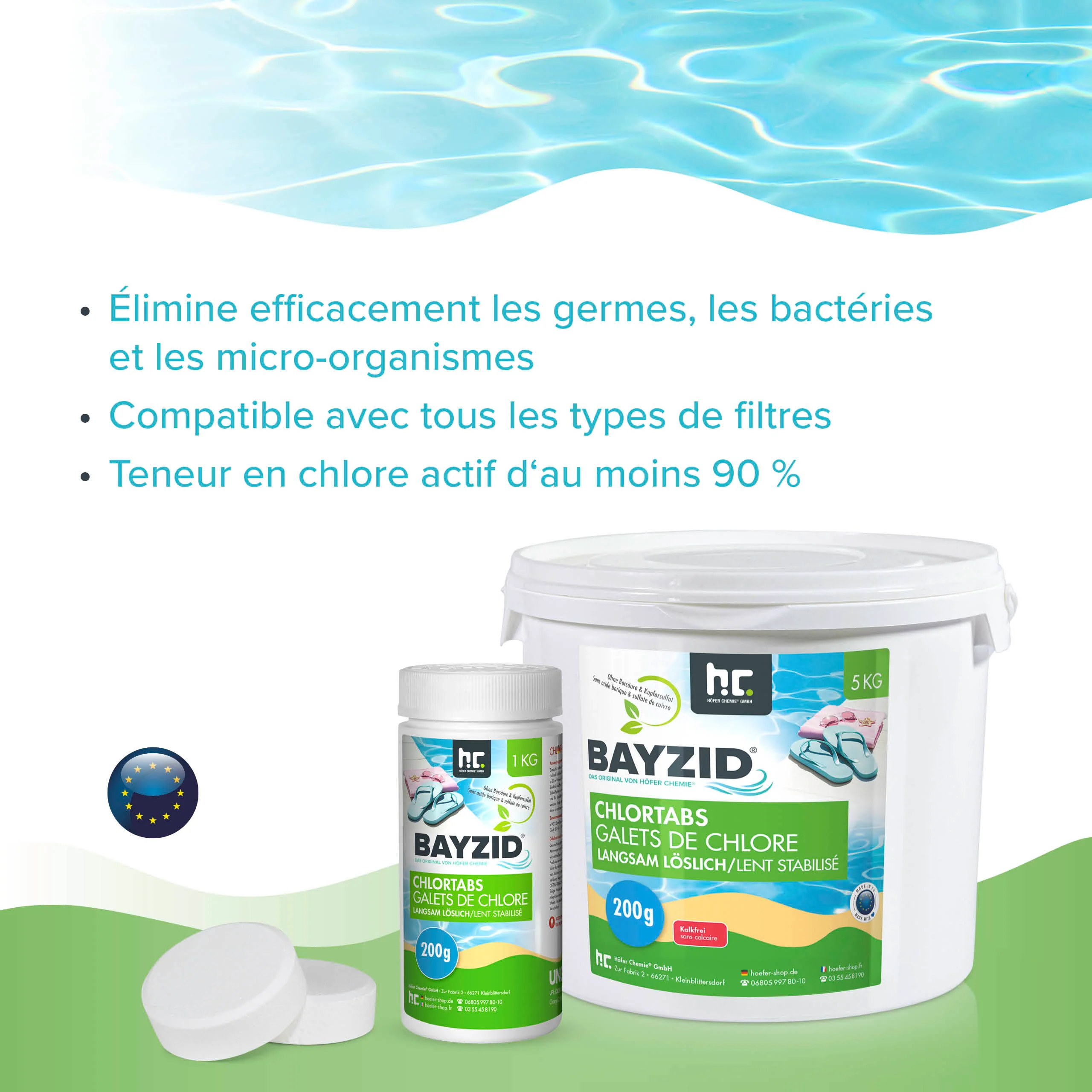 1 kg BAYZID® Chlortabs 200g langsam löslich - Image 9