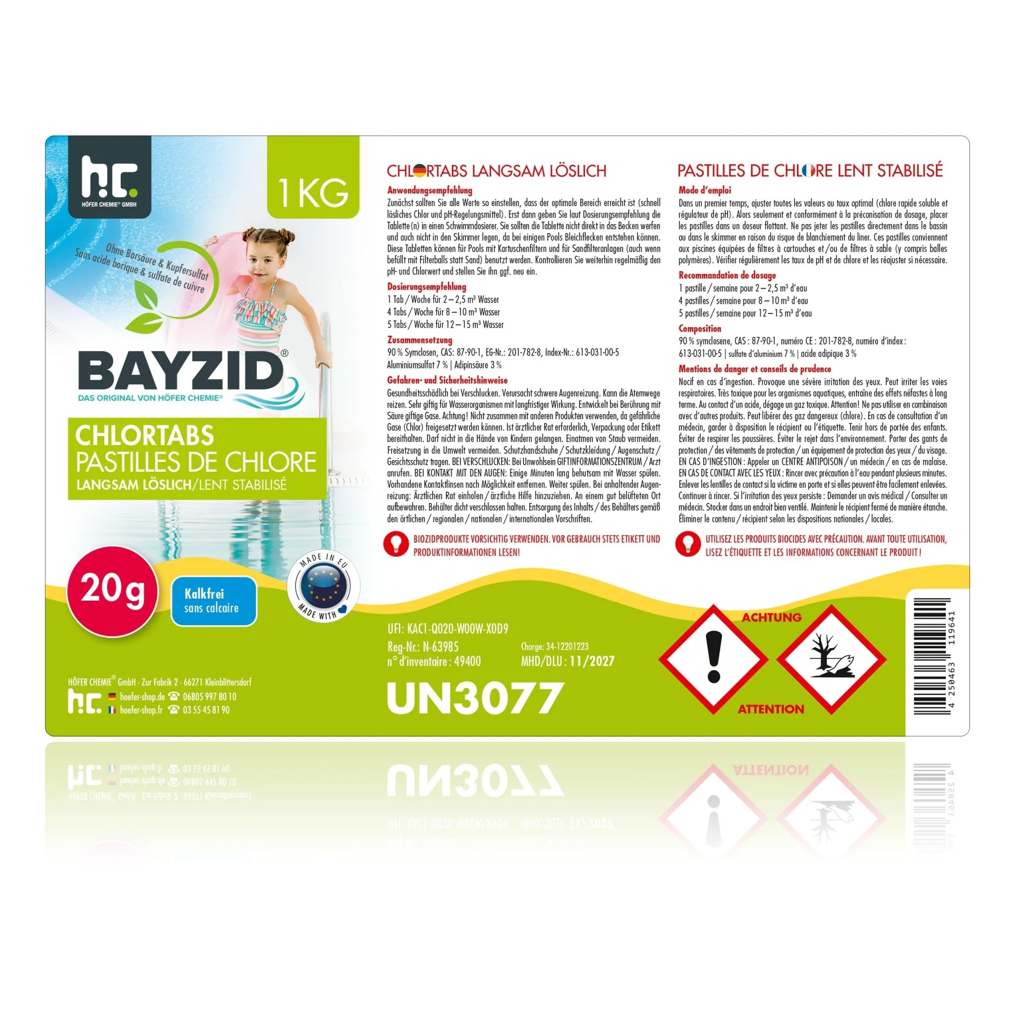 1 kg BAYZID® Chlortabs 20g langsam löslich - Image 15
