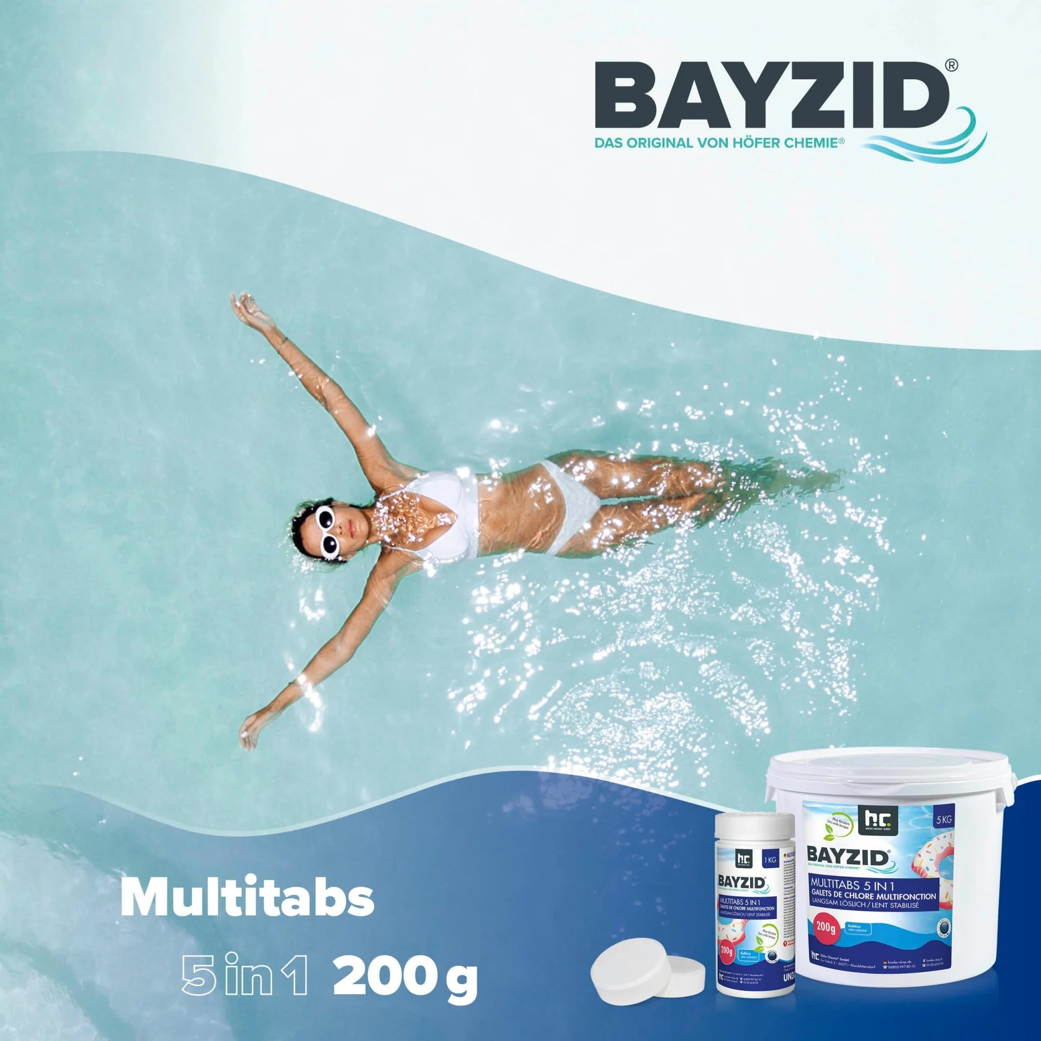 1 kg BAYZID® Multitabs 200g 5in1 für Pools - Image 3