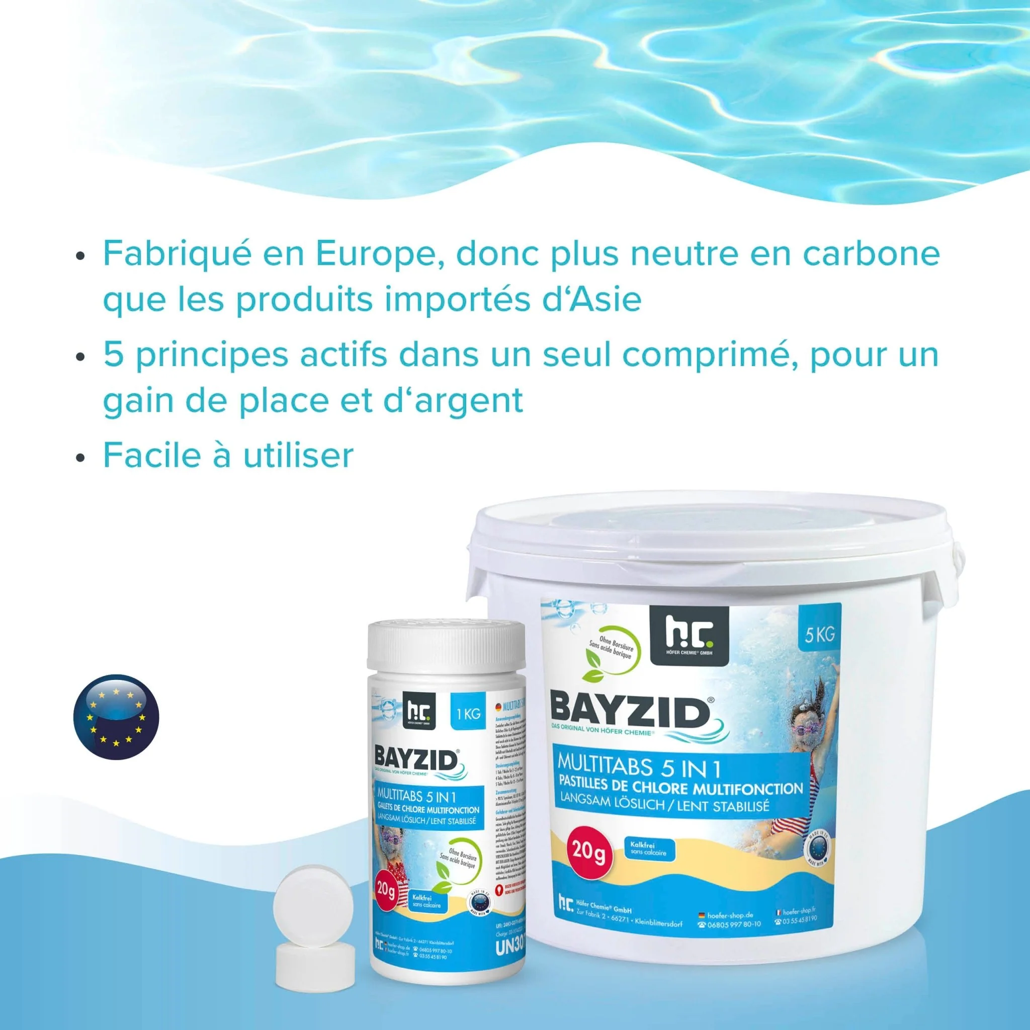 1 kg BAYZID® Multitabs 20g 5in1 für Pools - Image 11