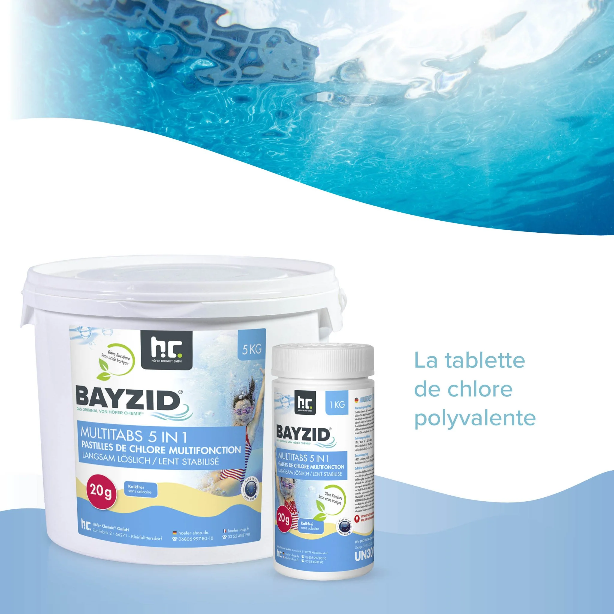 1 kg BAYZID® Multitabs 20g 5in1 für Pools - Image 9