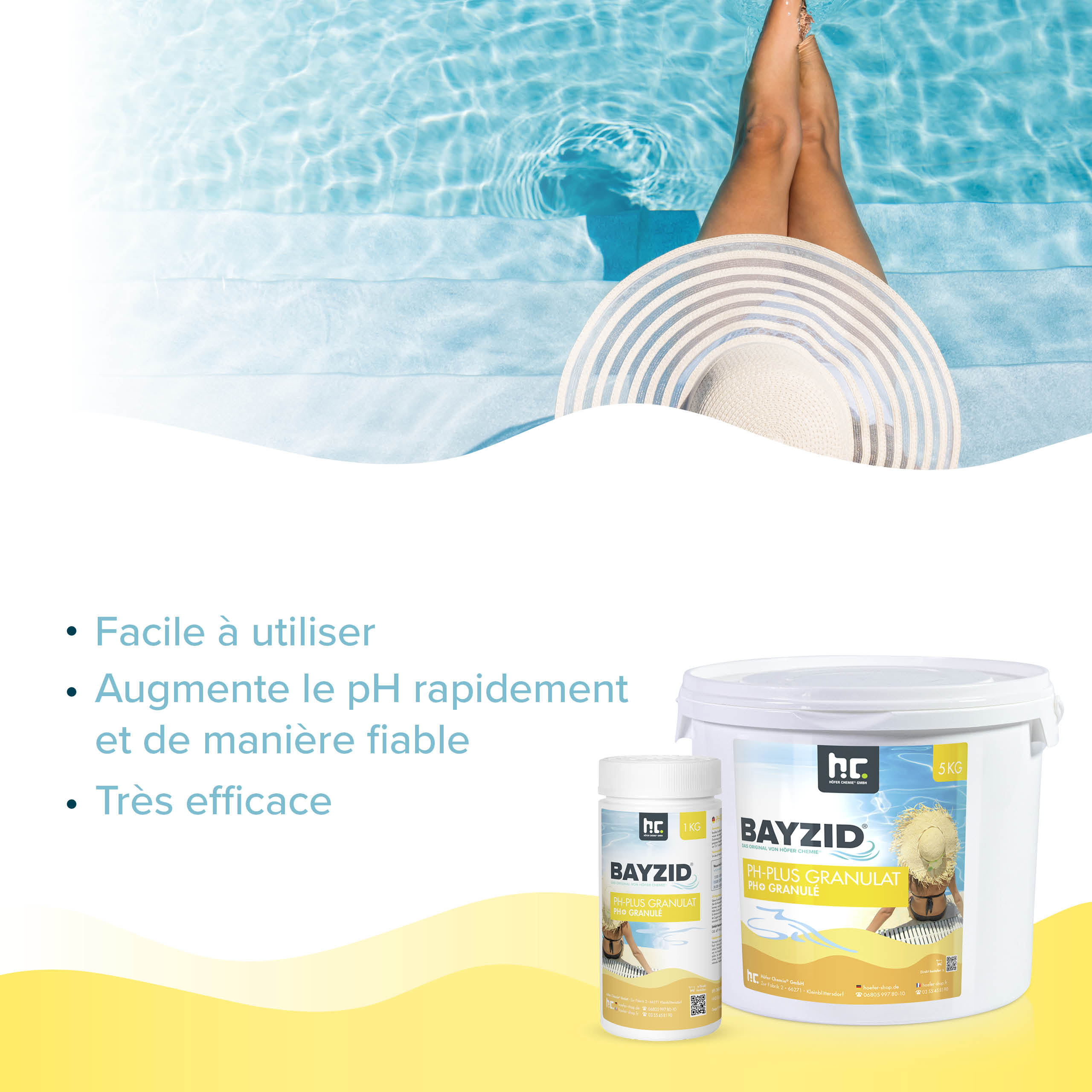 1 kg BAYZID® pH Plus Granulat für den Pool - Image 10