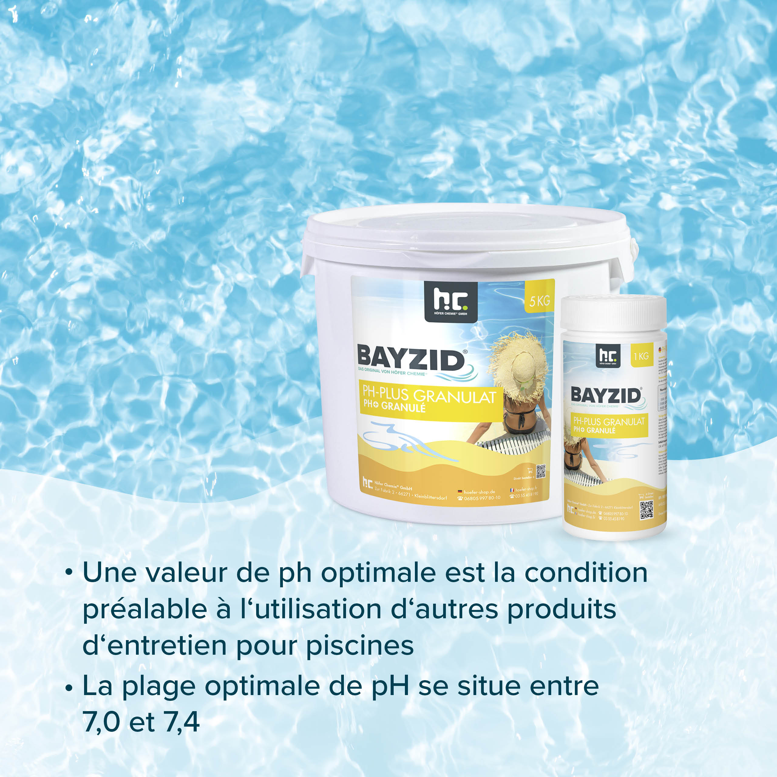1 kg BAYZID® pH Plus Granulat für den Pool - Image 11