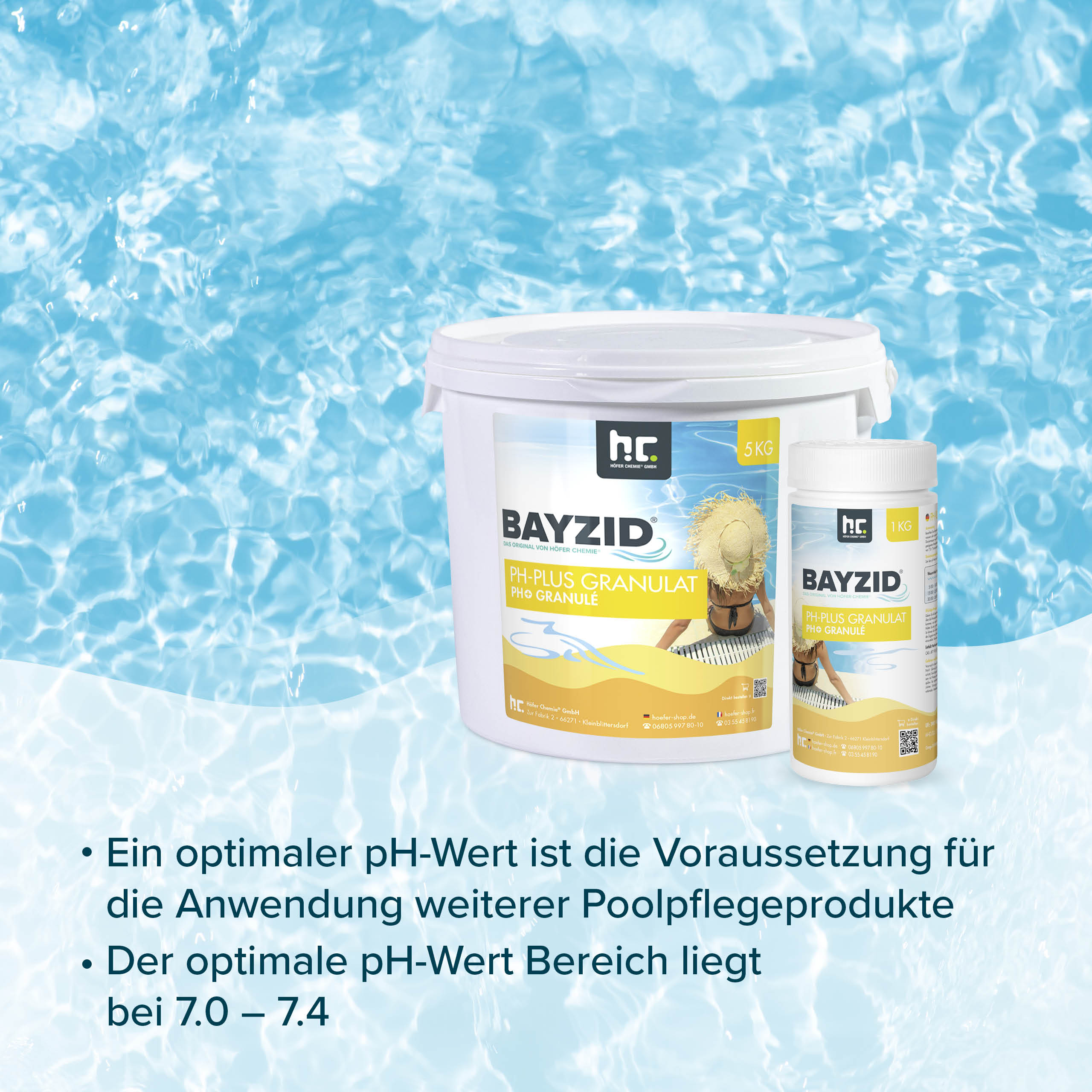 1 kg BAYZID® pH Plus Granulat für den Pool - Image 6