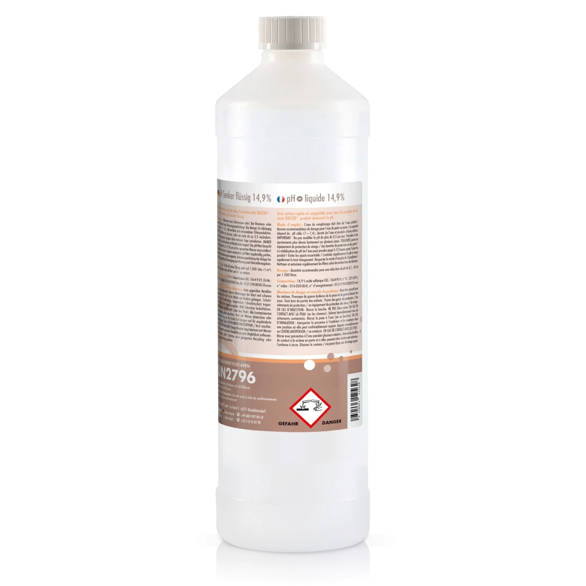 1 kg BAYZID® SPA pH Minus flüssig 14,9% - Image 14