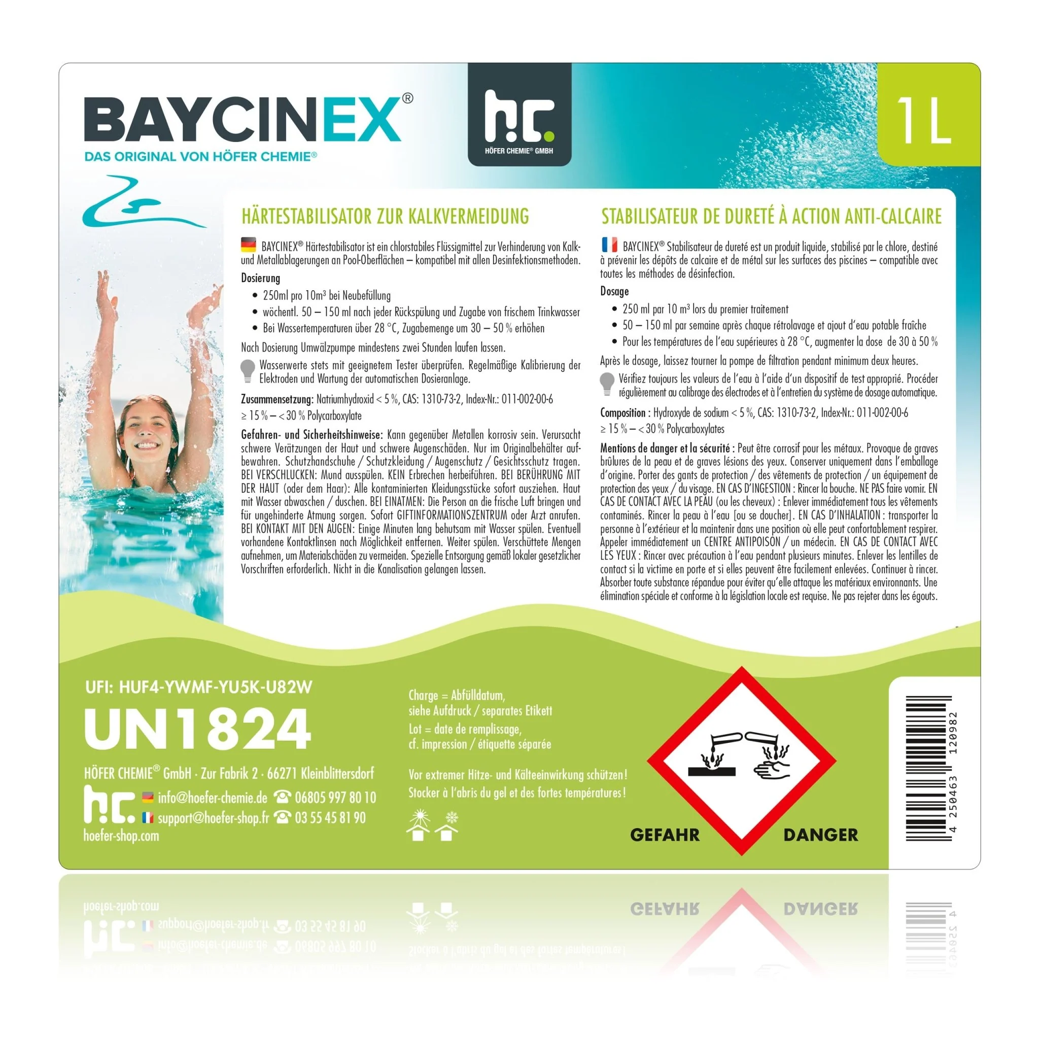 1 L BAYCINEX® Härtestabilisator zur Kalkvermeidung in Flaschen - Image 7