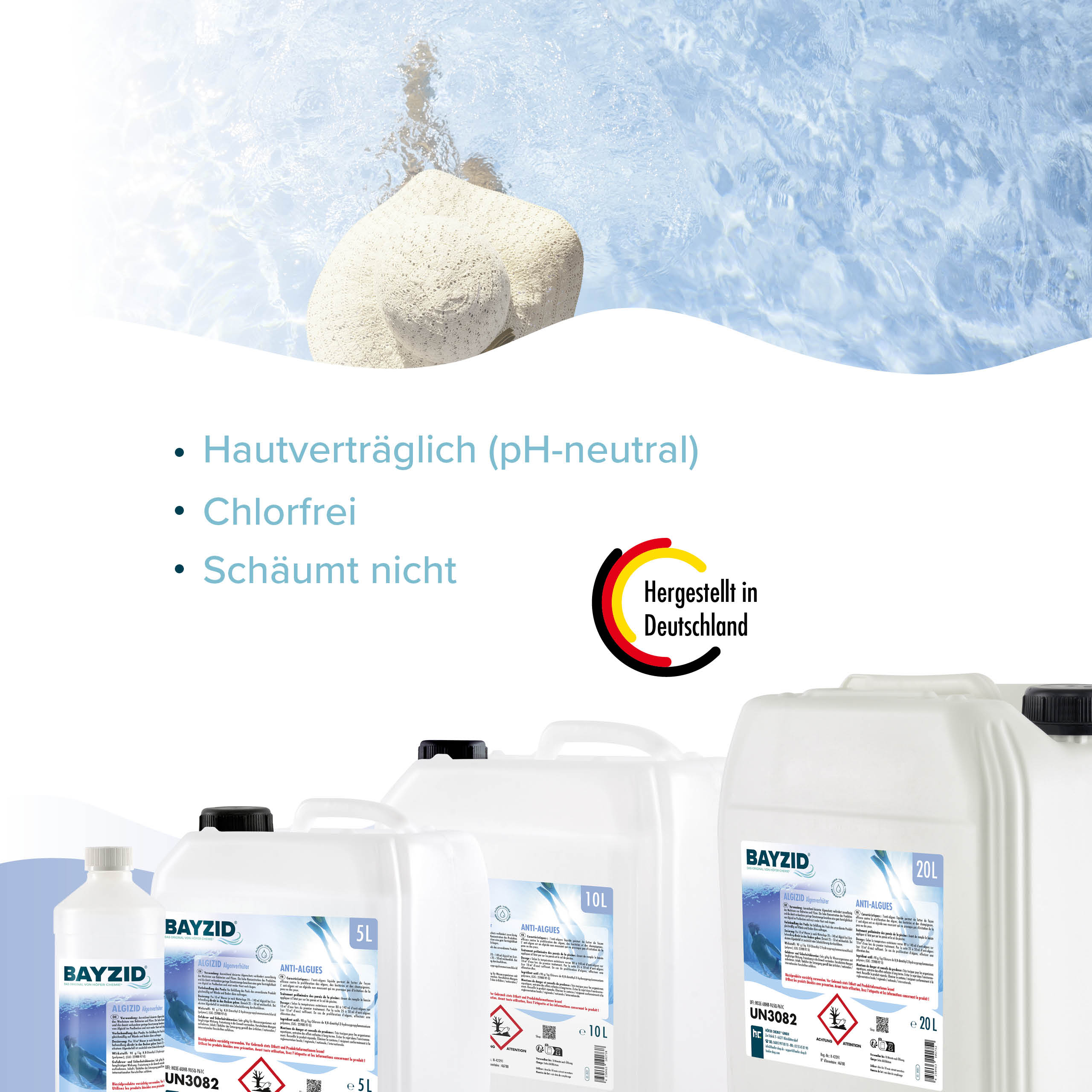 1 L BAYZID® Algizid Algenverhütung für Pools in Flaschen - Image 4