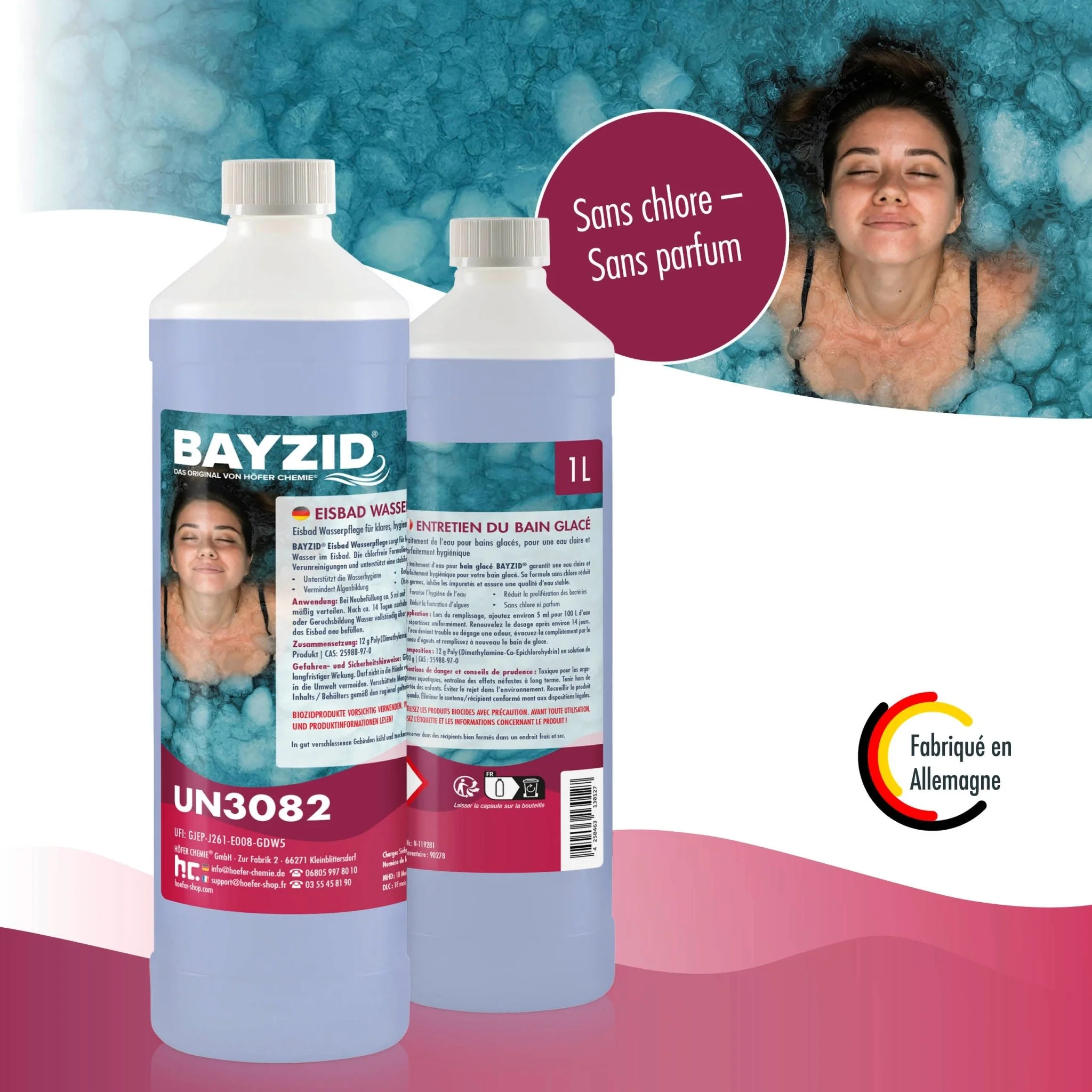 1 L BAYZID® Eisbad Wasserpflege Chlorfrei - Image 10
