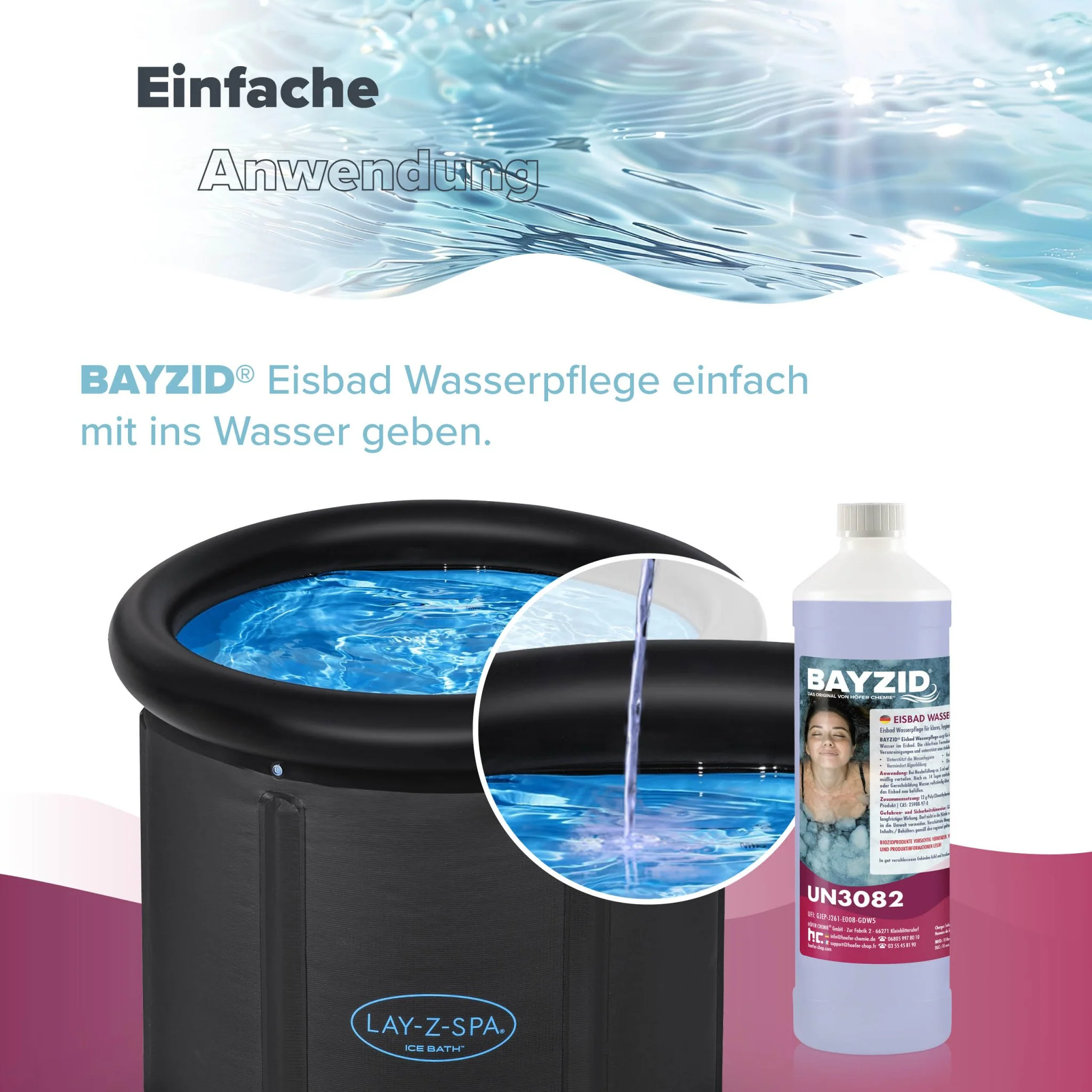1 L BAYZID® Eisbad Wasserpflege Chlorfrei - Image 8