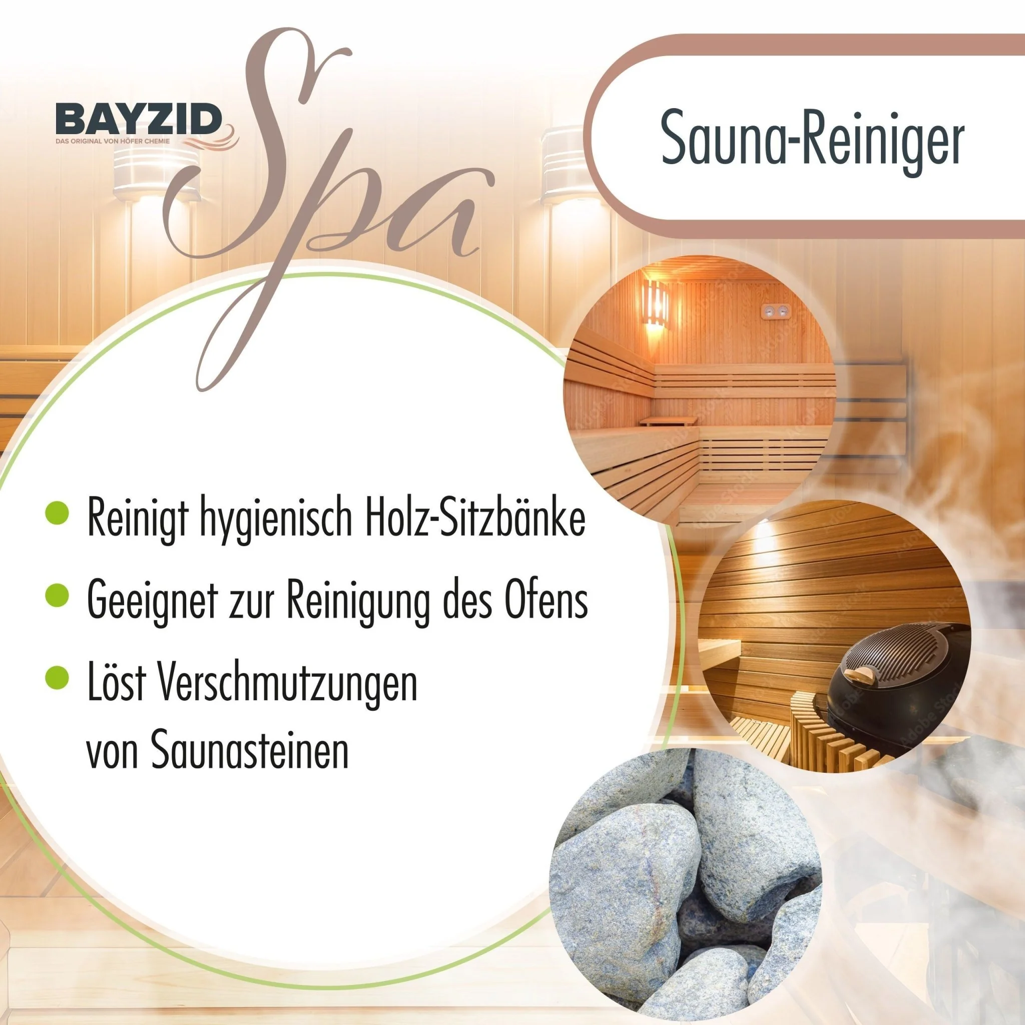 1 L BAYZID® SPA Saunareiniger mit Eukalyptusduft - hochkonzentriertes Reinigungsmittel - Image 4