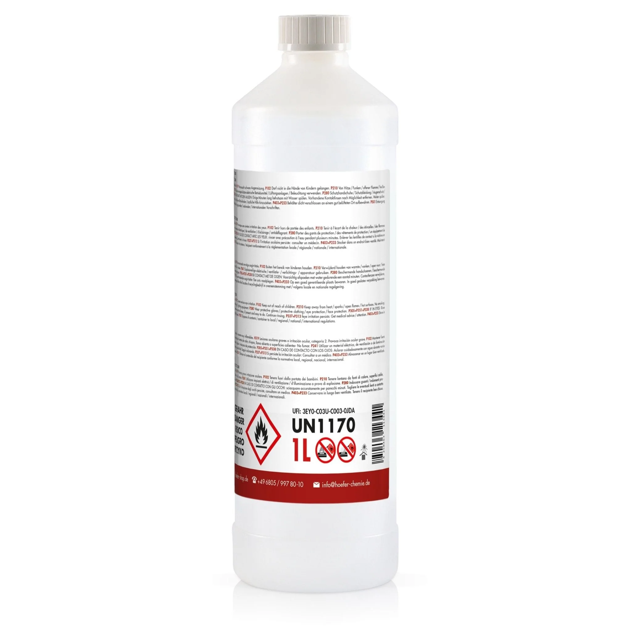 1 L FLAMBIOL® Bioethanol Hochrein 100 % in Flaschen für Edelstahl-Tisch-Kamine - Image 15