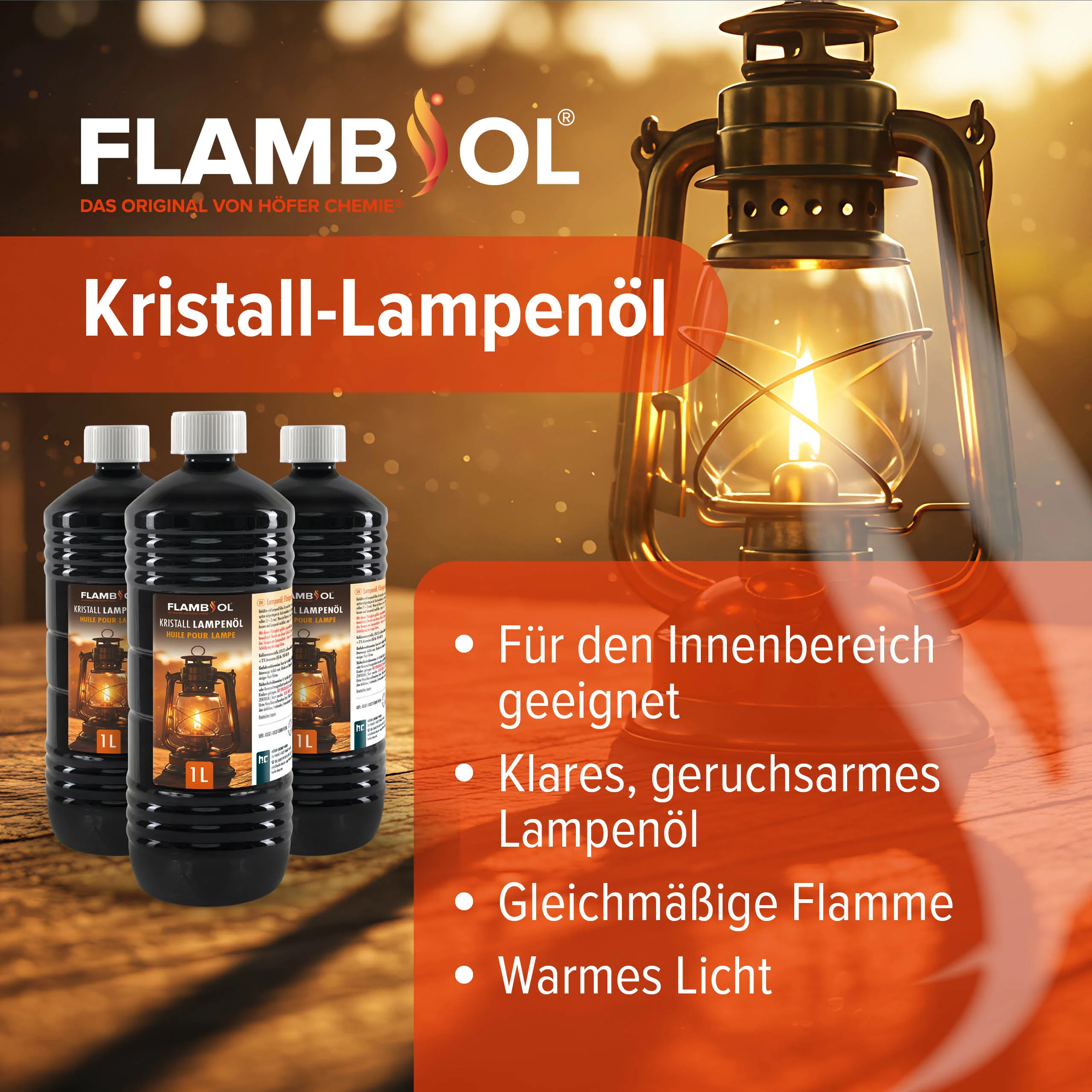 1 L FLAMBIOL® Lampenöl Hochrein Kristallklar in Flaschen - Image 13
