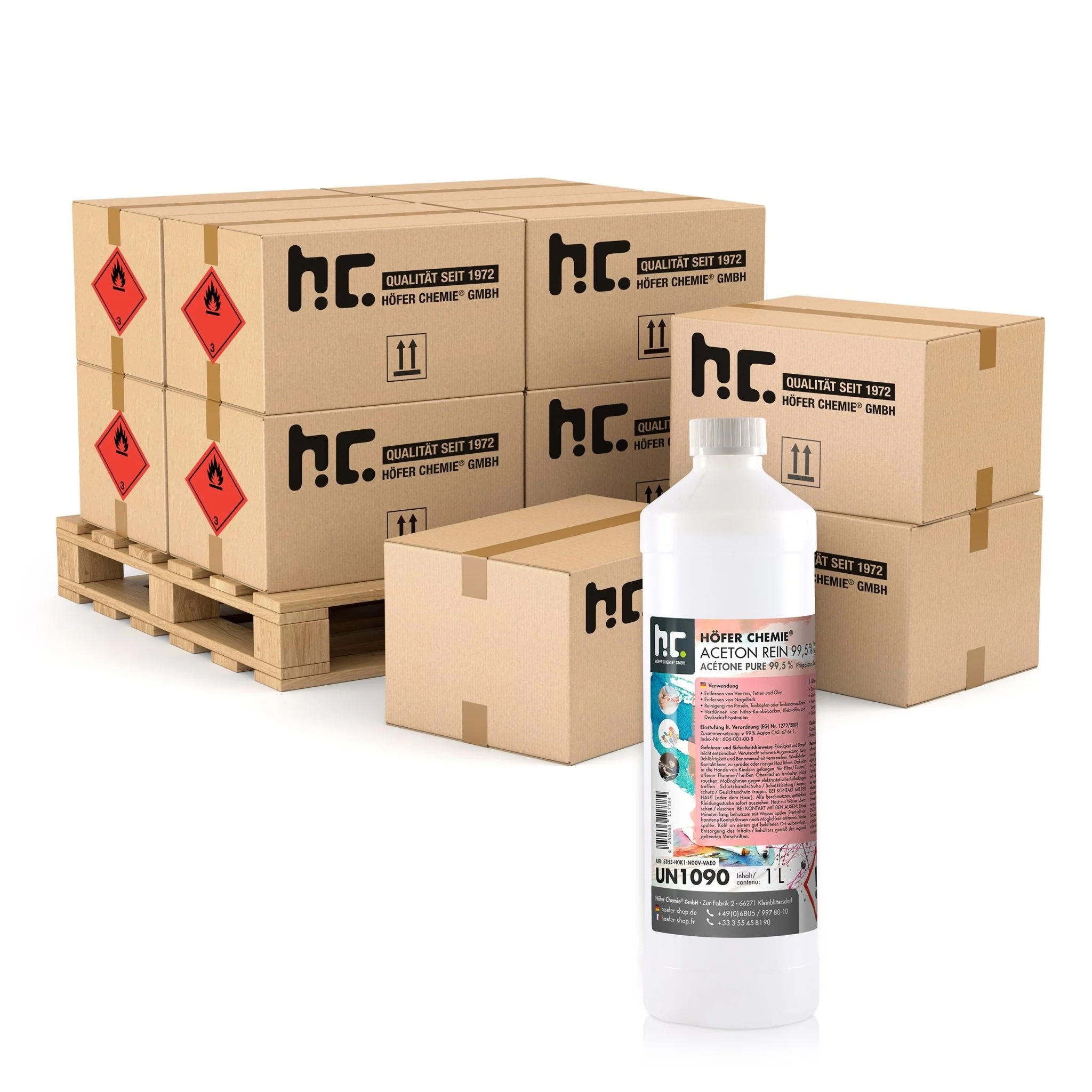 1 L Höfer Chemie® Aceton rein 99,5% in Flaschen - Image 16