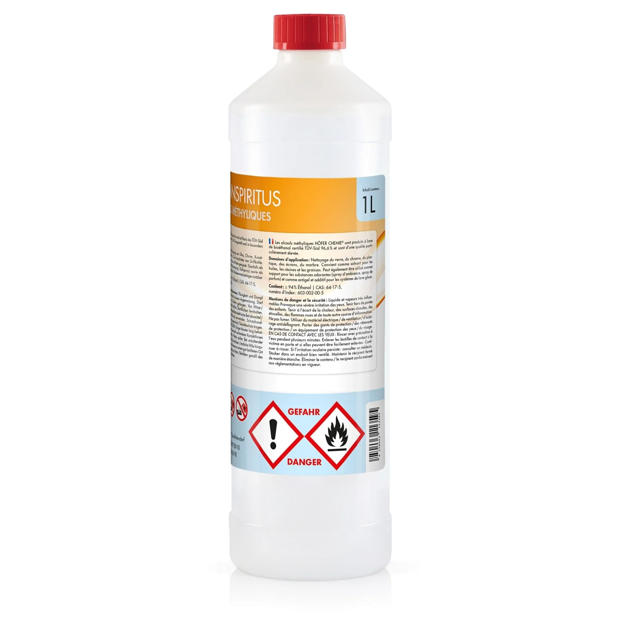 1 L Höfer Chemie® Brennspiritus 94% in Flaschen - Image 6