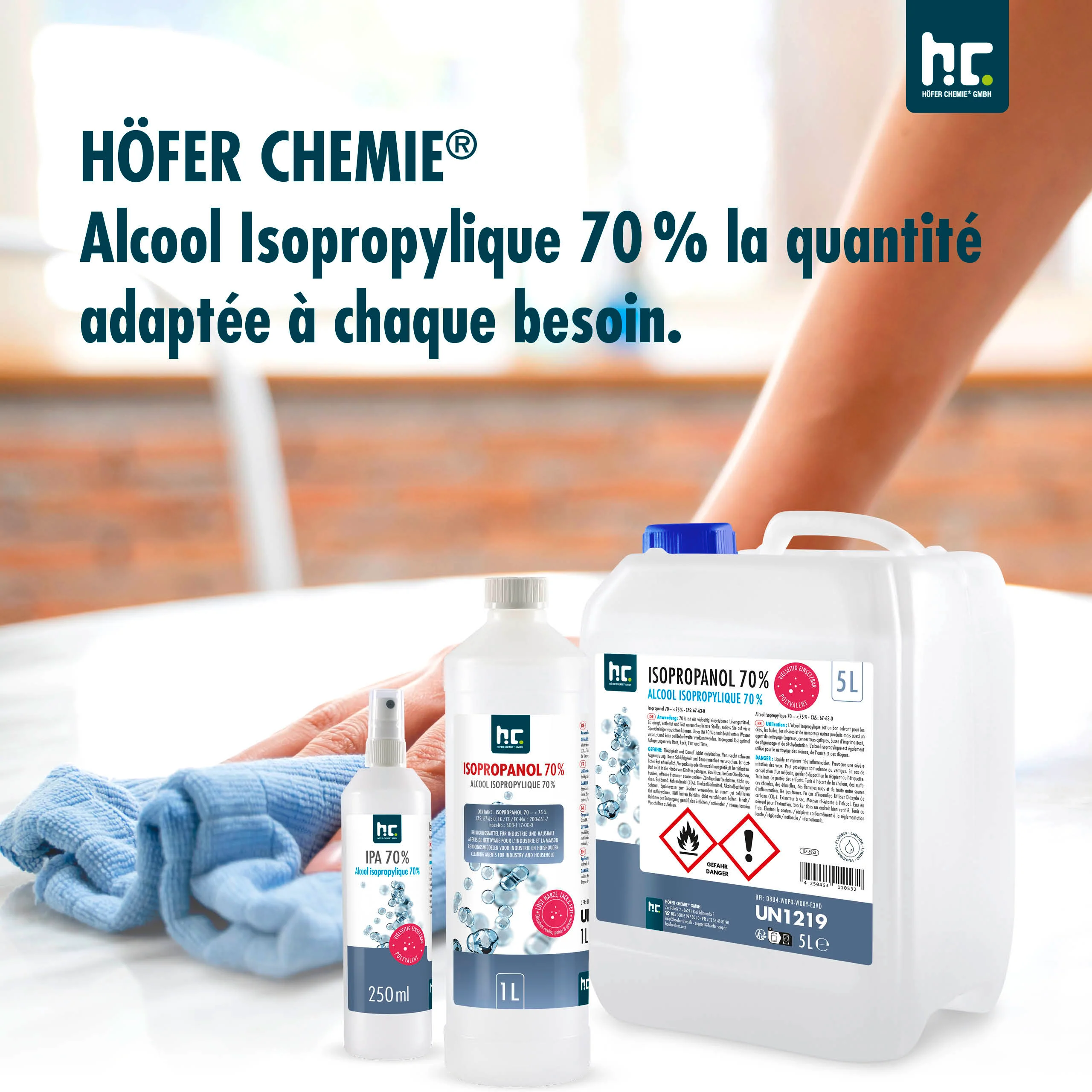 1 L Höfer Chemie® Isopropanol 99,9% in Flaschen - Image 12