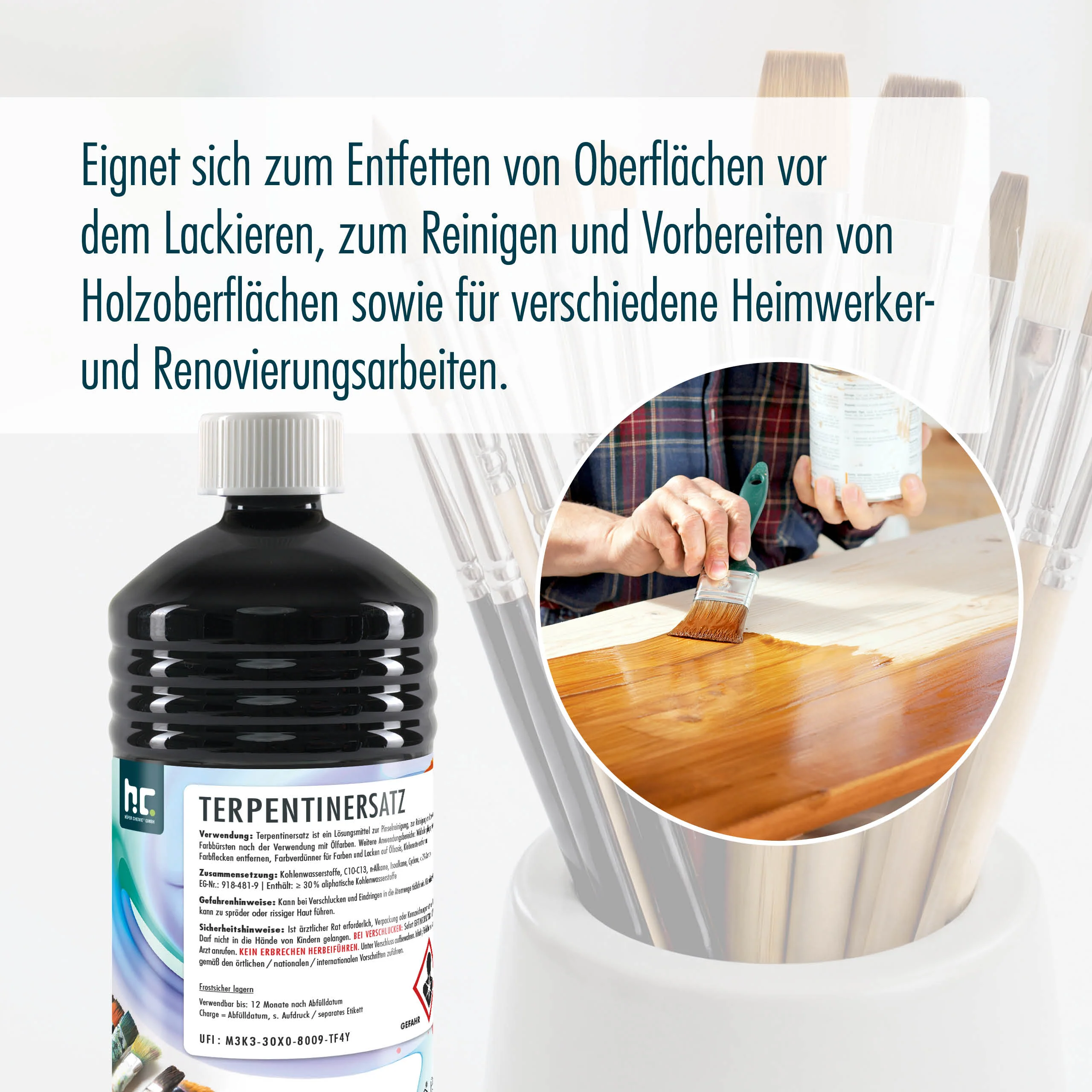 1 L Höfer Chemie® Terpentin-Ersatz in Flaschen - Image 4