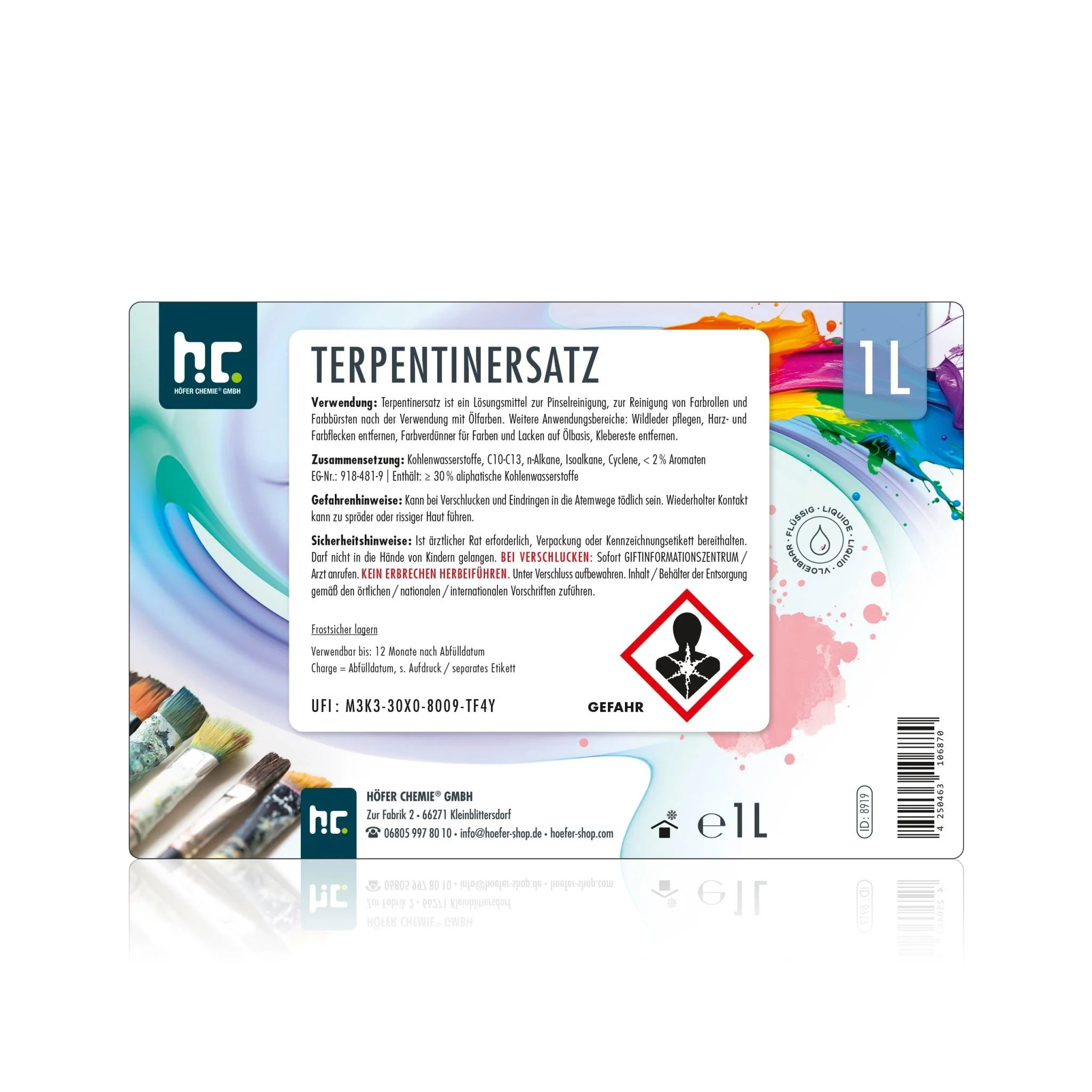 1 L Höfer Chemie® Terpentin-Ersatz in Flaschen - Image 6