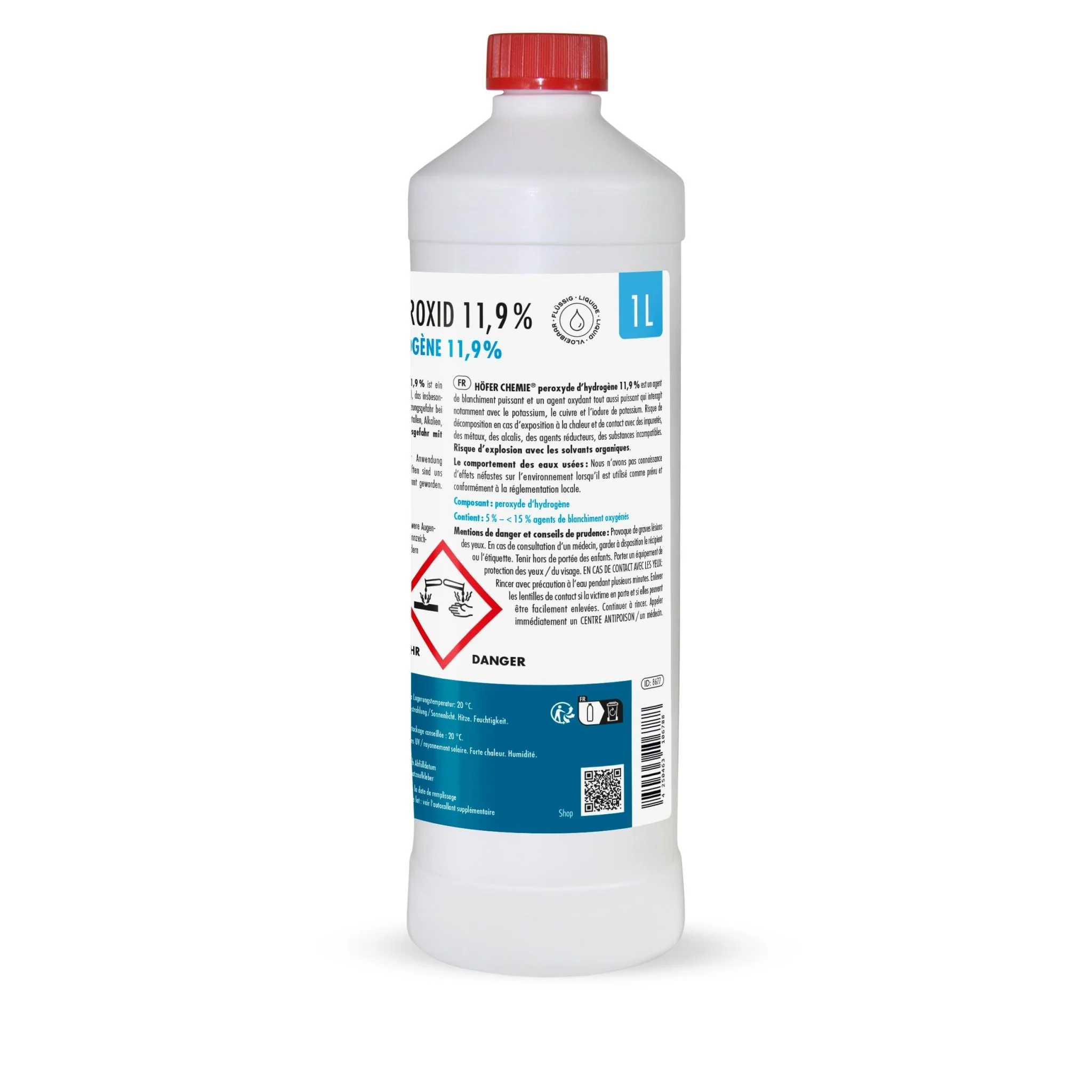 1 L Höfer Chemie® Wasserstoffperoxid 11,9% in Flaschen - Image 14