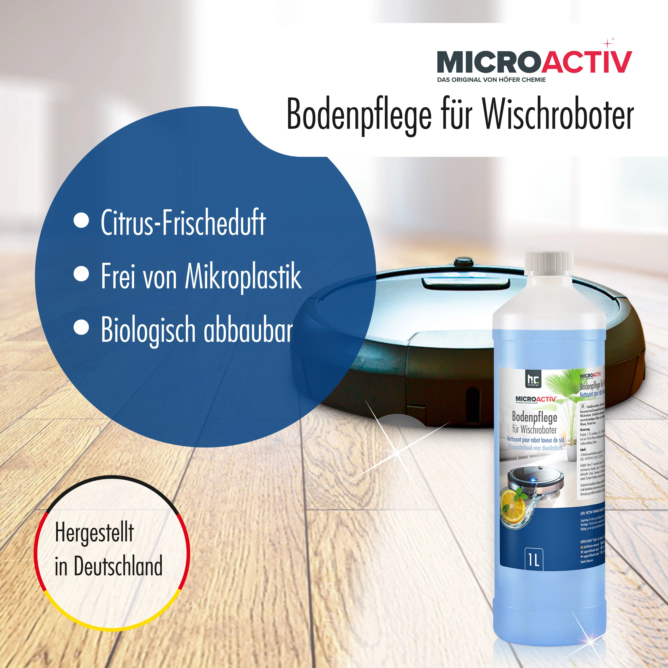 1 L Microactiv® Bodenpflege für Wischroboter - Image 5