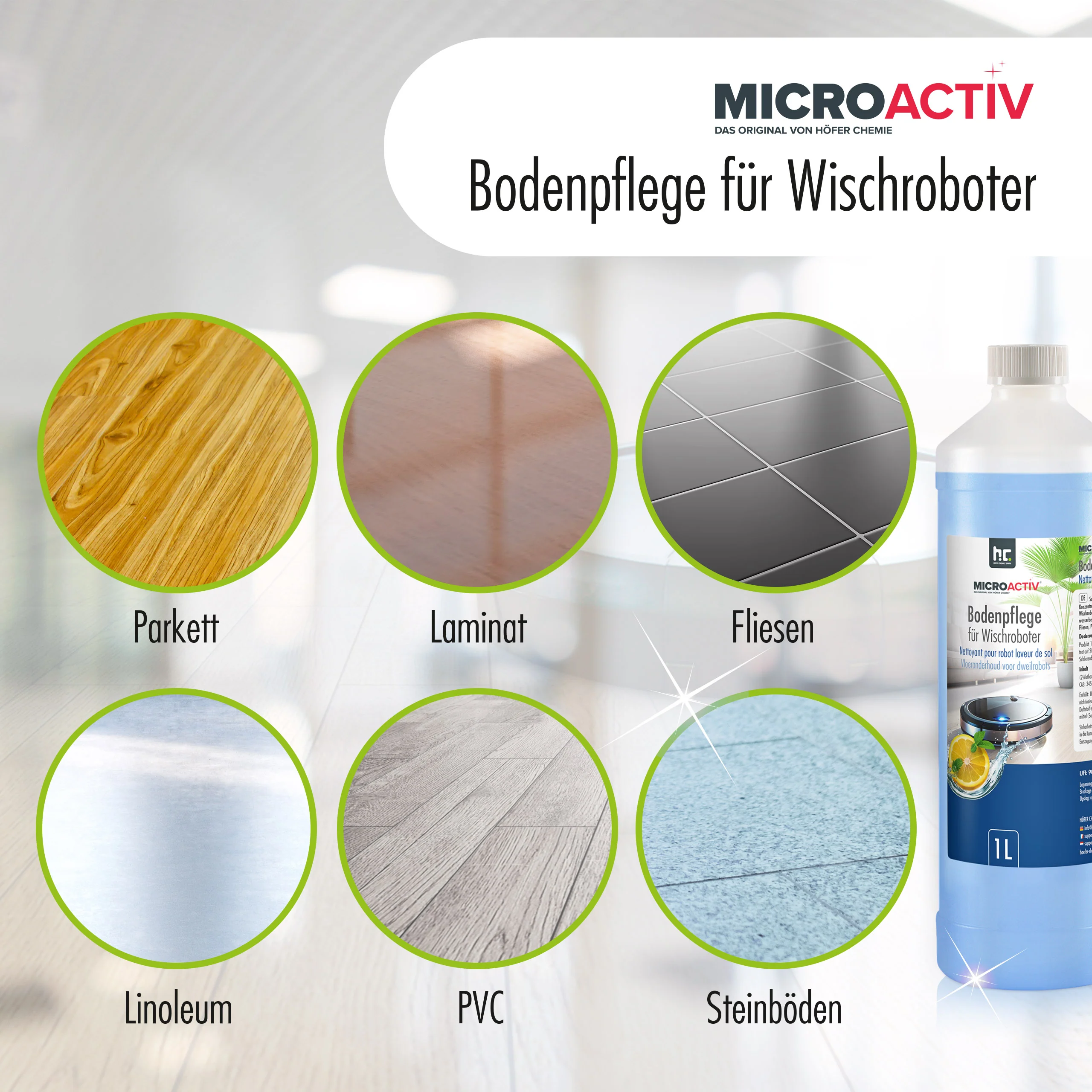1 L Microactiv® Bodenpflege für Wischroboter - Image 7