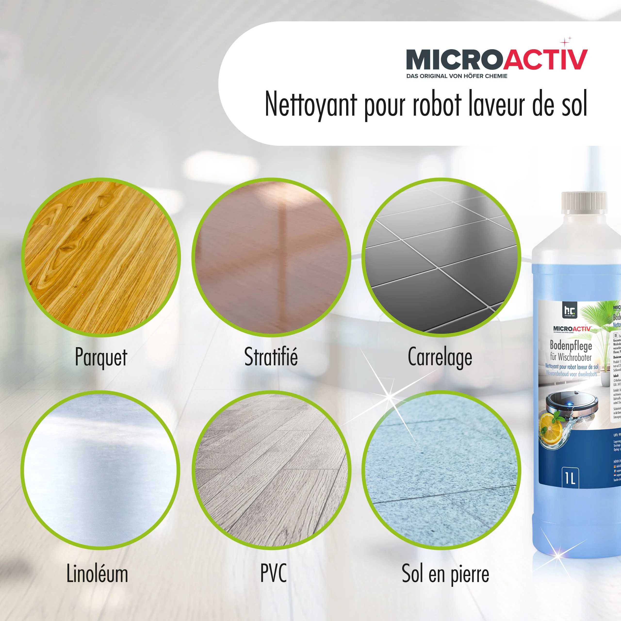 1 L Microactiv® Bodenpflege für Wischroboter - Image 8