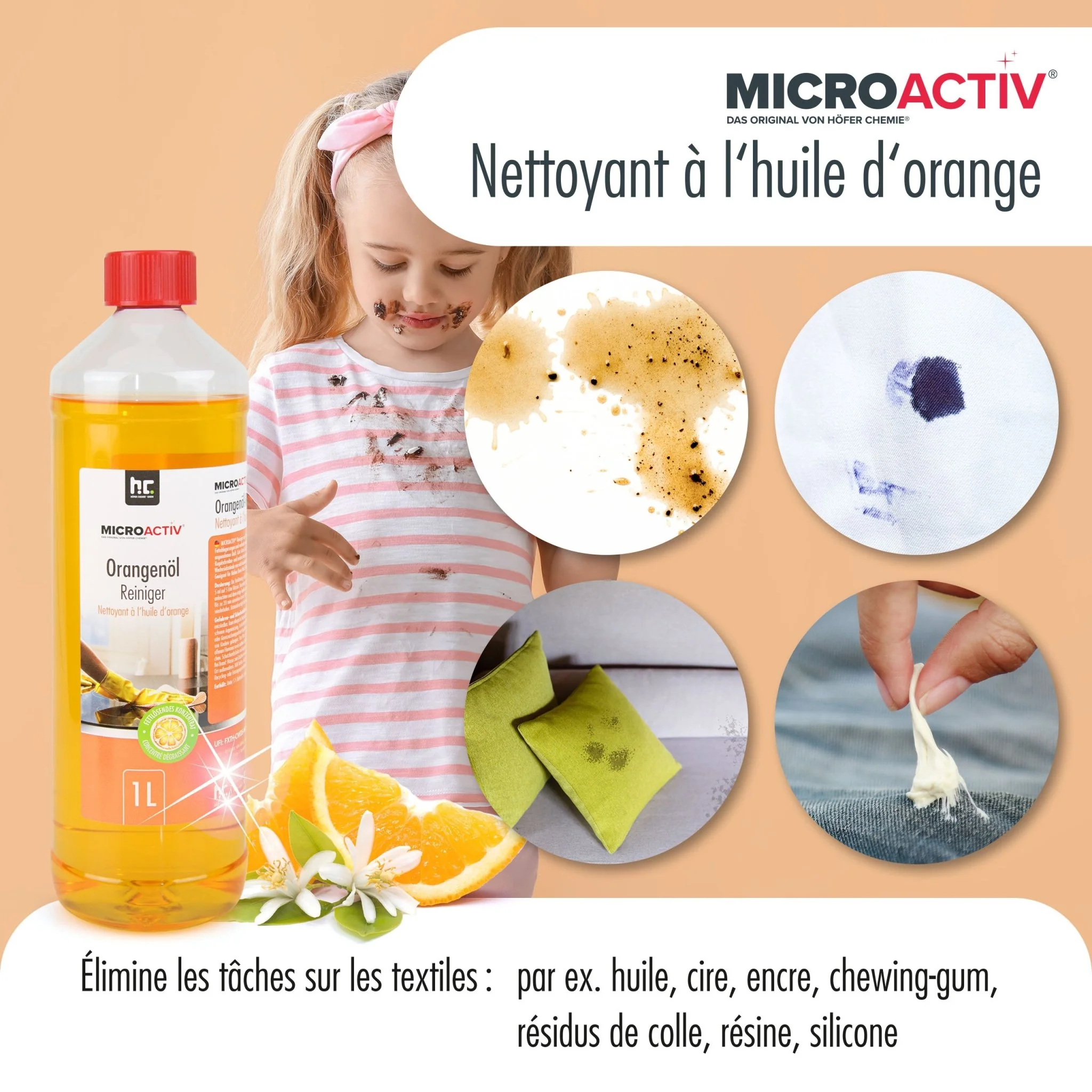 1 L Microactiv® Orangenöl Reiniger Konzentrat - Image 7