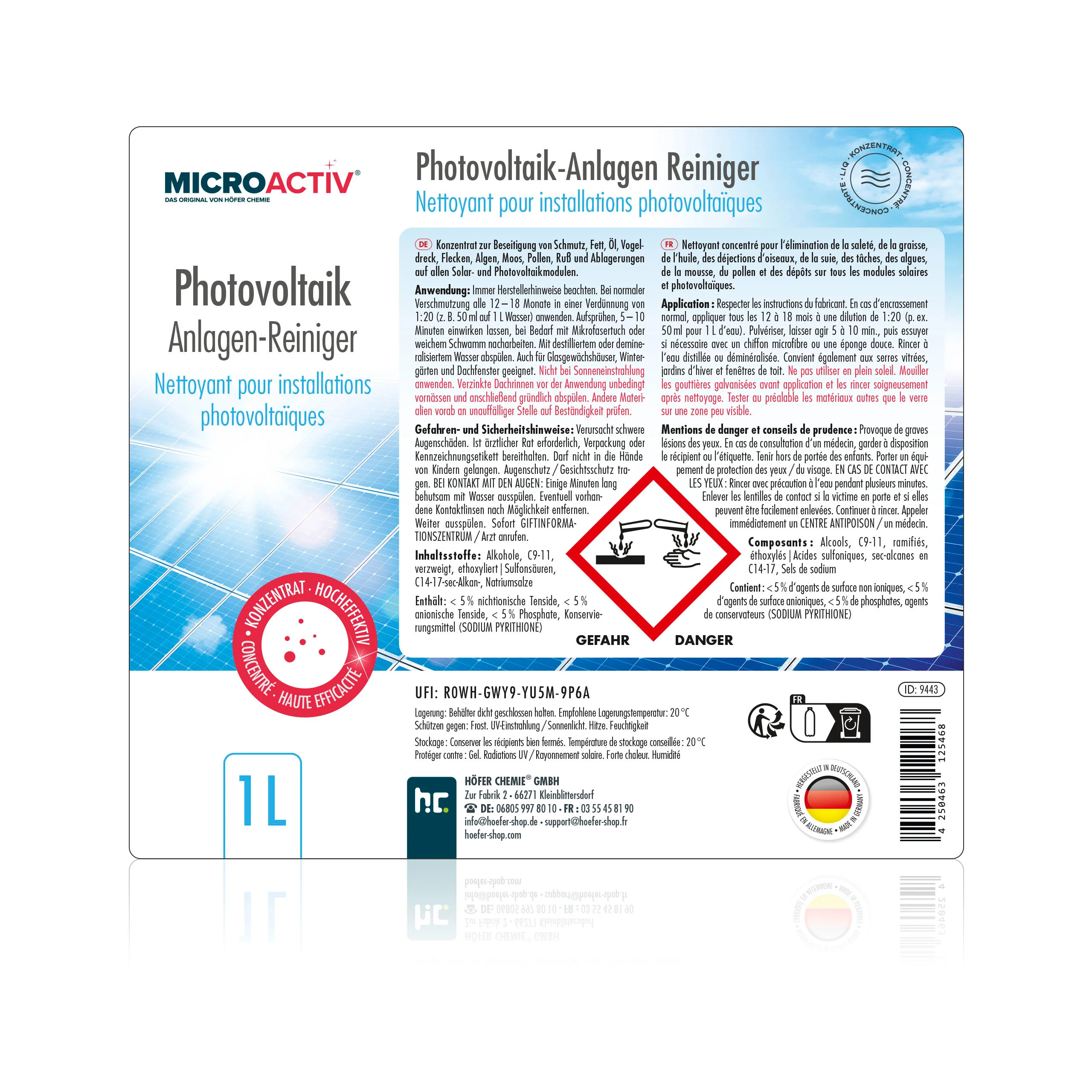1 L MICROACTIV® Photovoltaik Anlagen Reiniger - Image 11