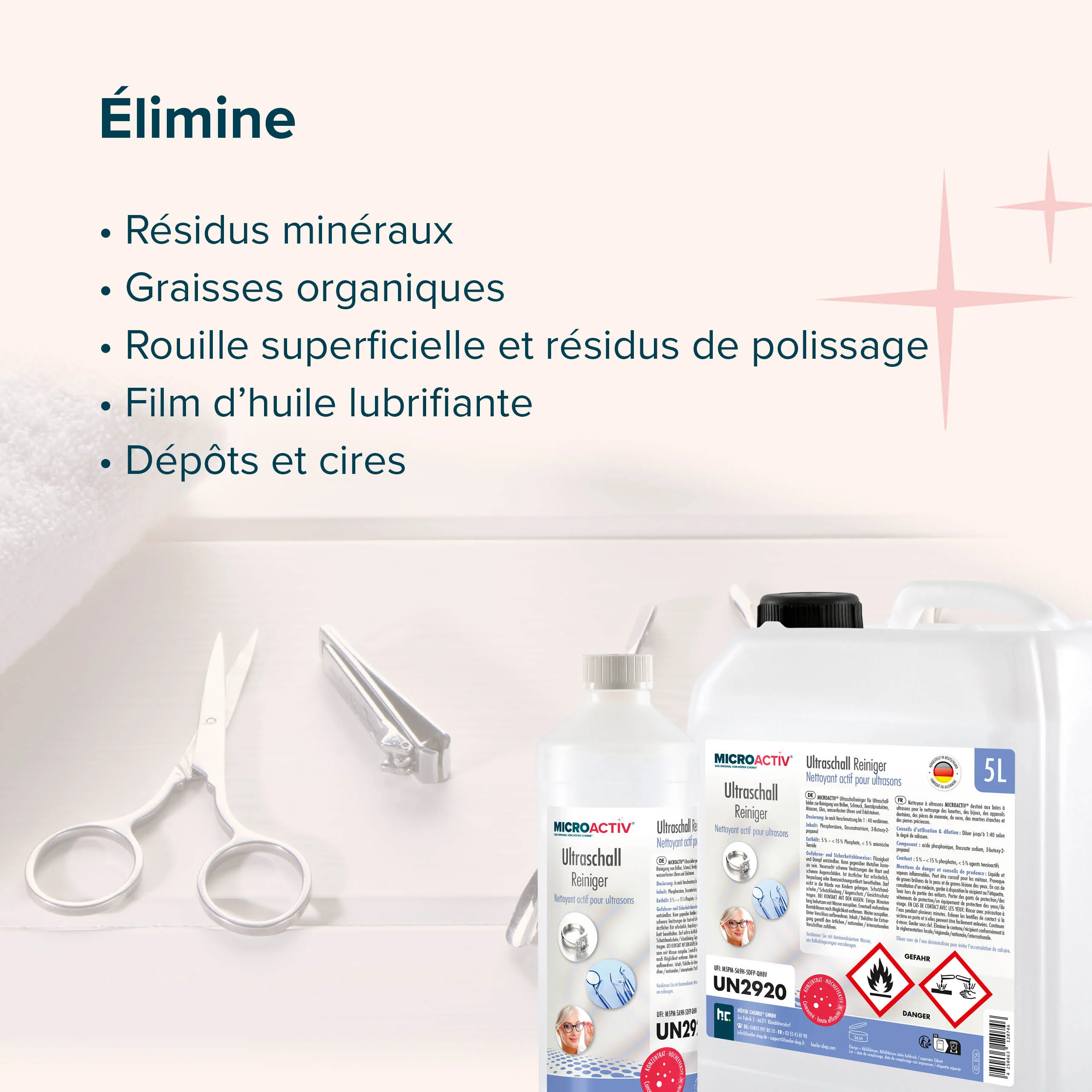 1 L Microactiv® Ultraschallreiniger Flüssig-Konzentrat für Ultraschallbad - Image 10