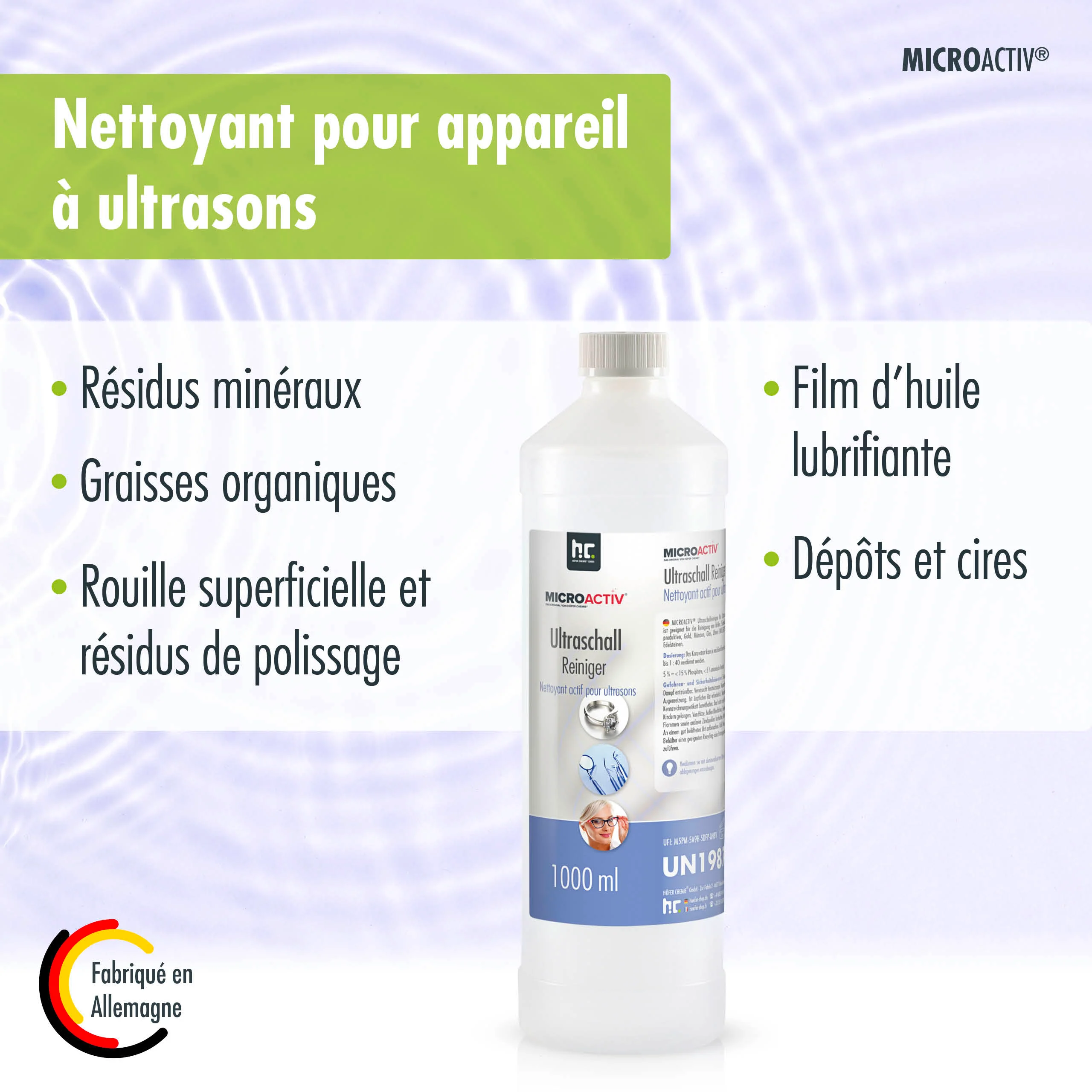 1 L Microactiv® Ultraschallreiniger Flüssig-Konzentrat für Ultraschallbad - Image 19