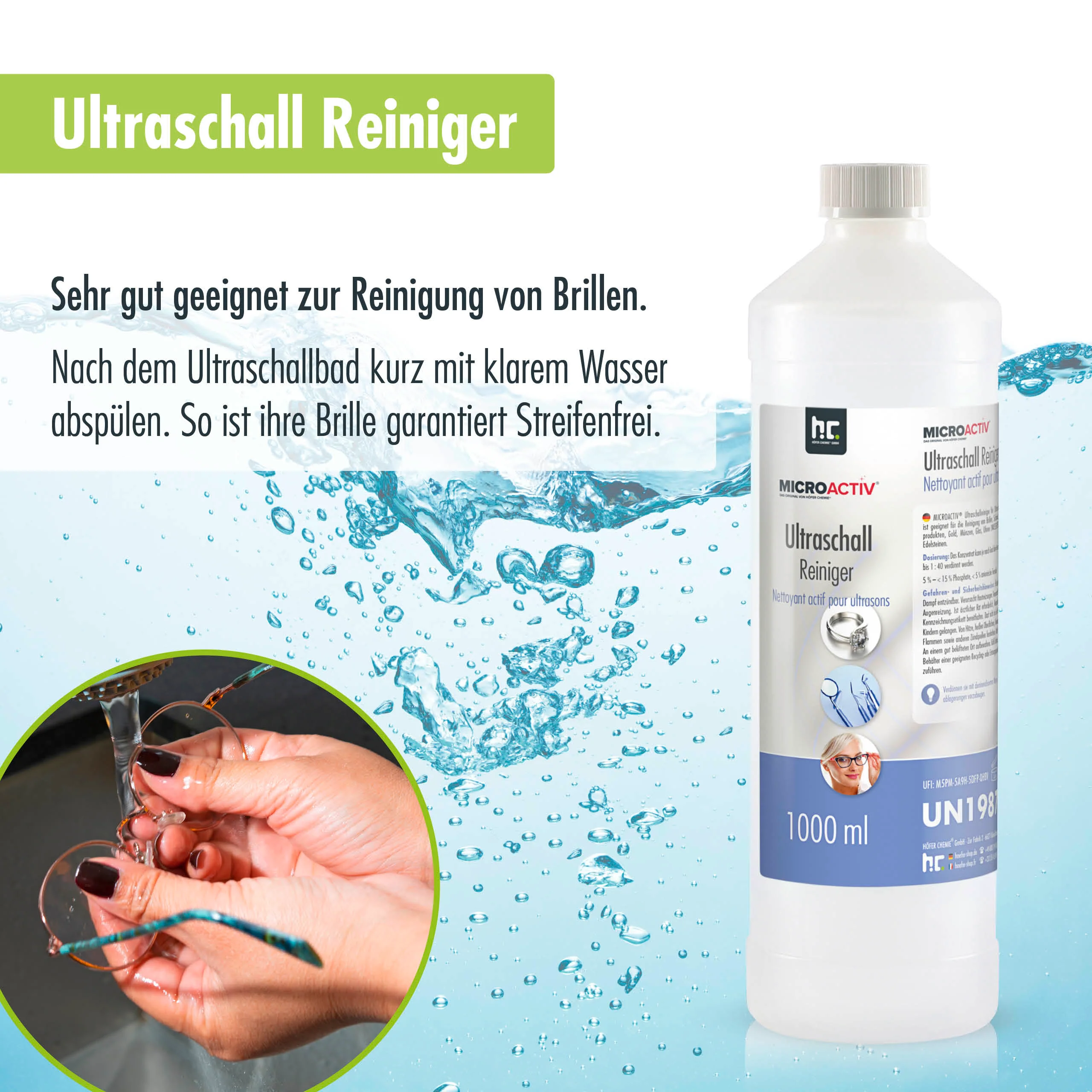 1 L Microactiv® Ultraschallreiniger Flüssig-Konzentrat für Ultraschallbad - Image 24