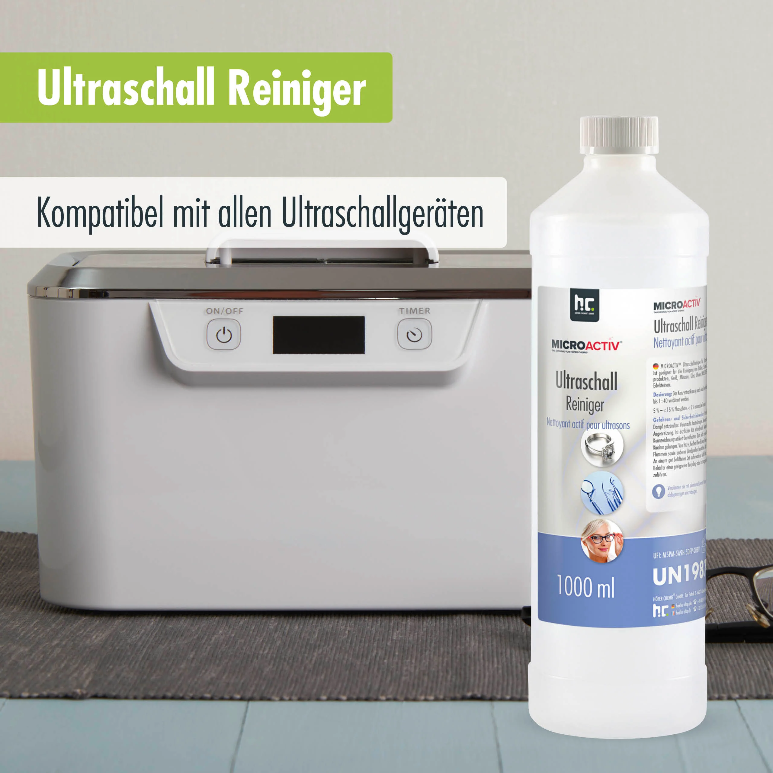 1 L Microactiv® Ultraschallreiniger Flüssig-Konzentrat für Ultraschallbad - Image 26
