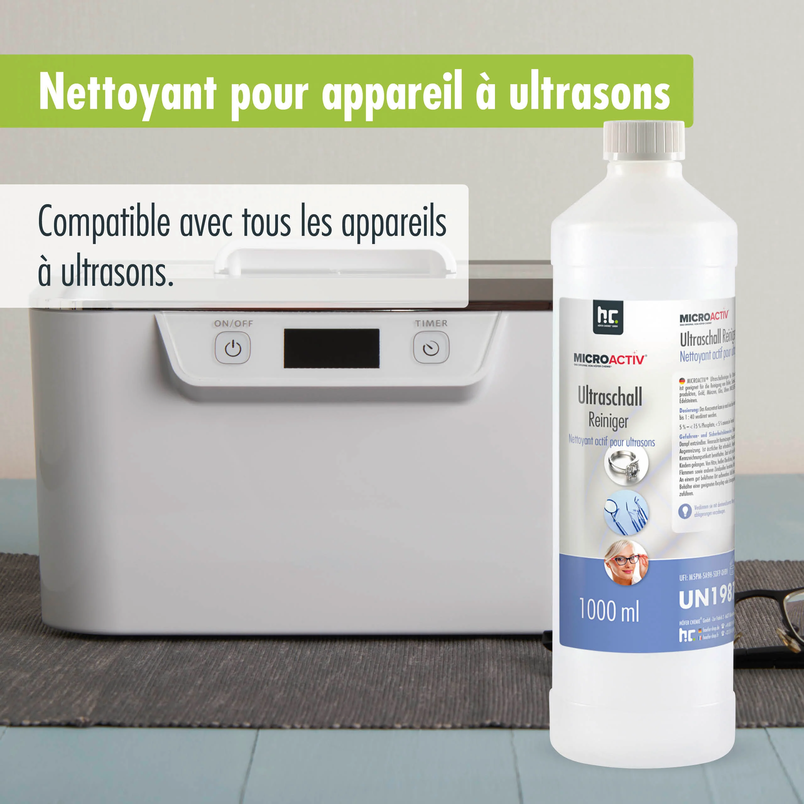 1 L Microactiv® Ultraschallreiniger Flüssig-Konzentrat für Ultraschallbad - Image 27
