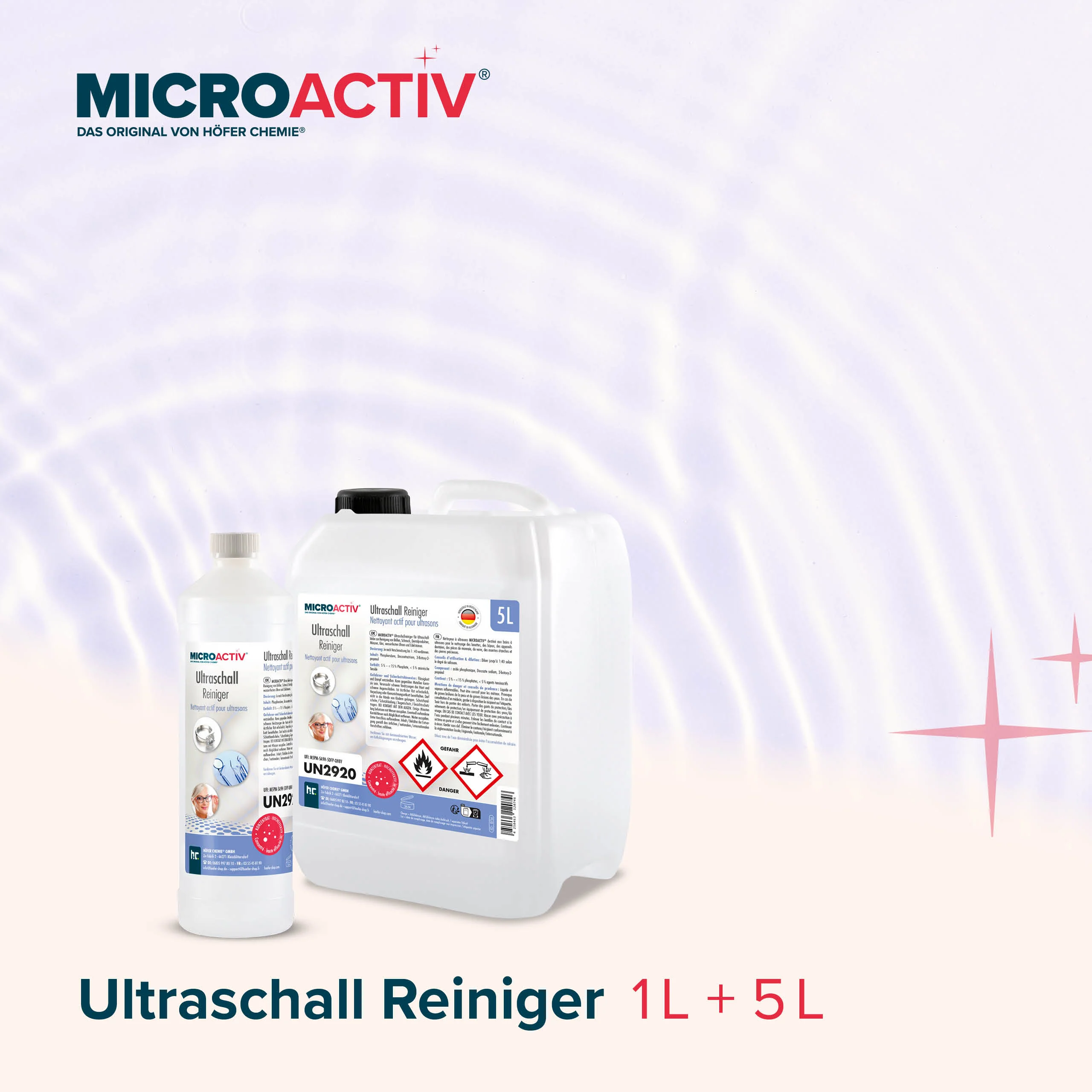 1 L Microactiv® Ultraschallreiniger Flüssig-Konzentrat für Ultraschallbad - Image 3