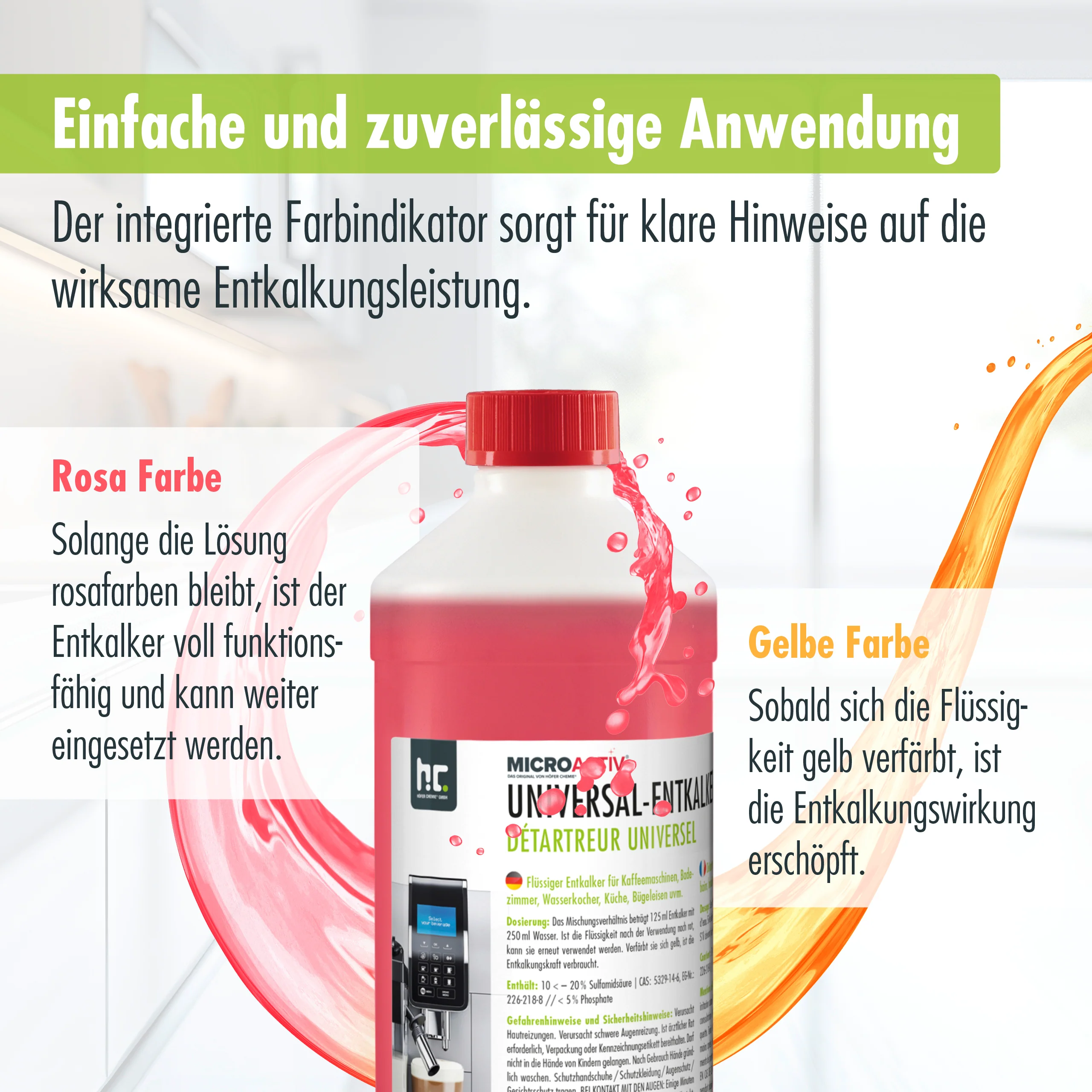 1 L Microactiv® Universal Entkalker mit Farbindikator - Image 7