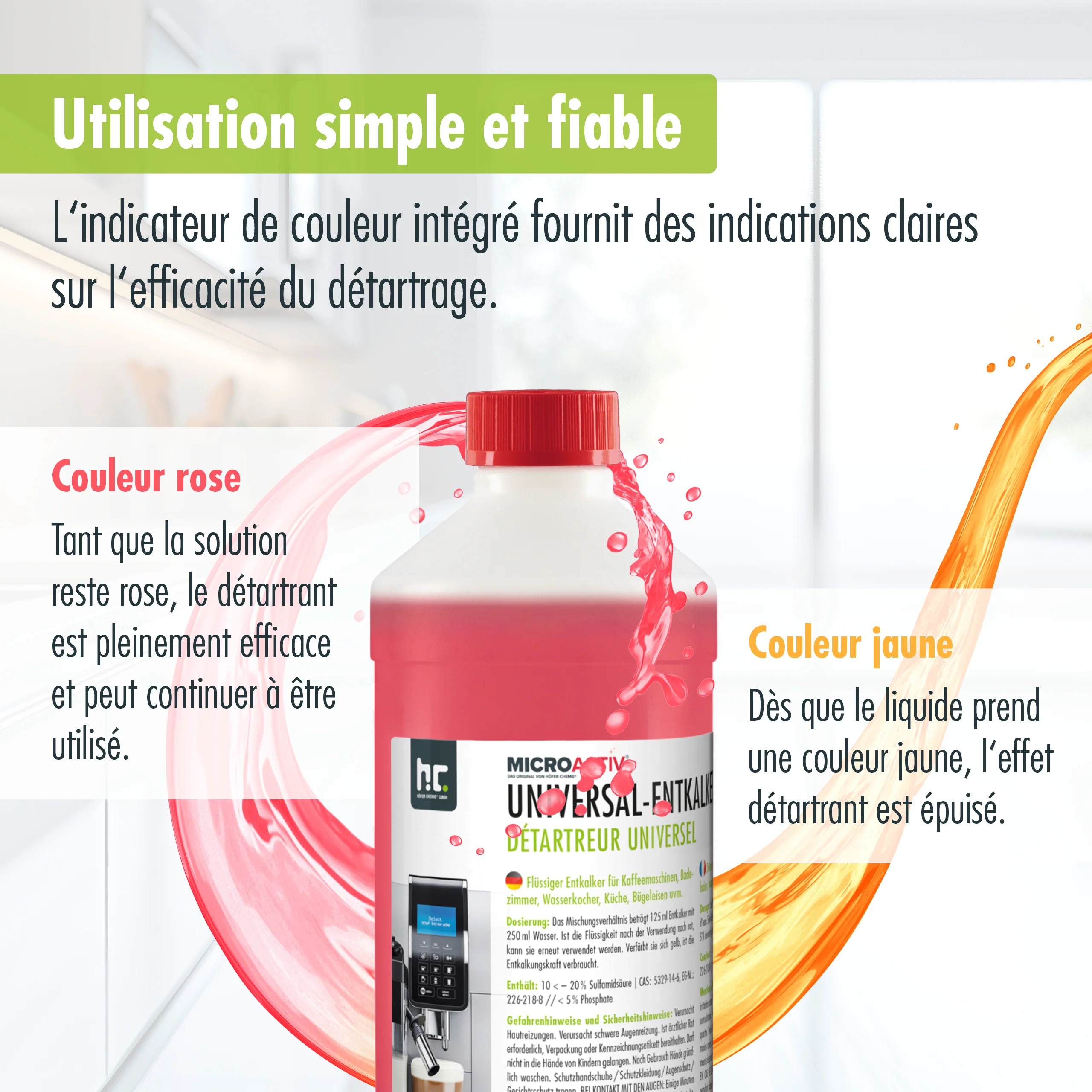 1 L Microactiv® Universal Entkalker mit Farbindikator - Image 8