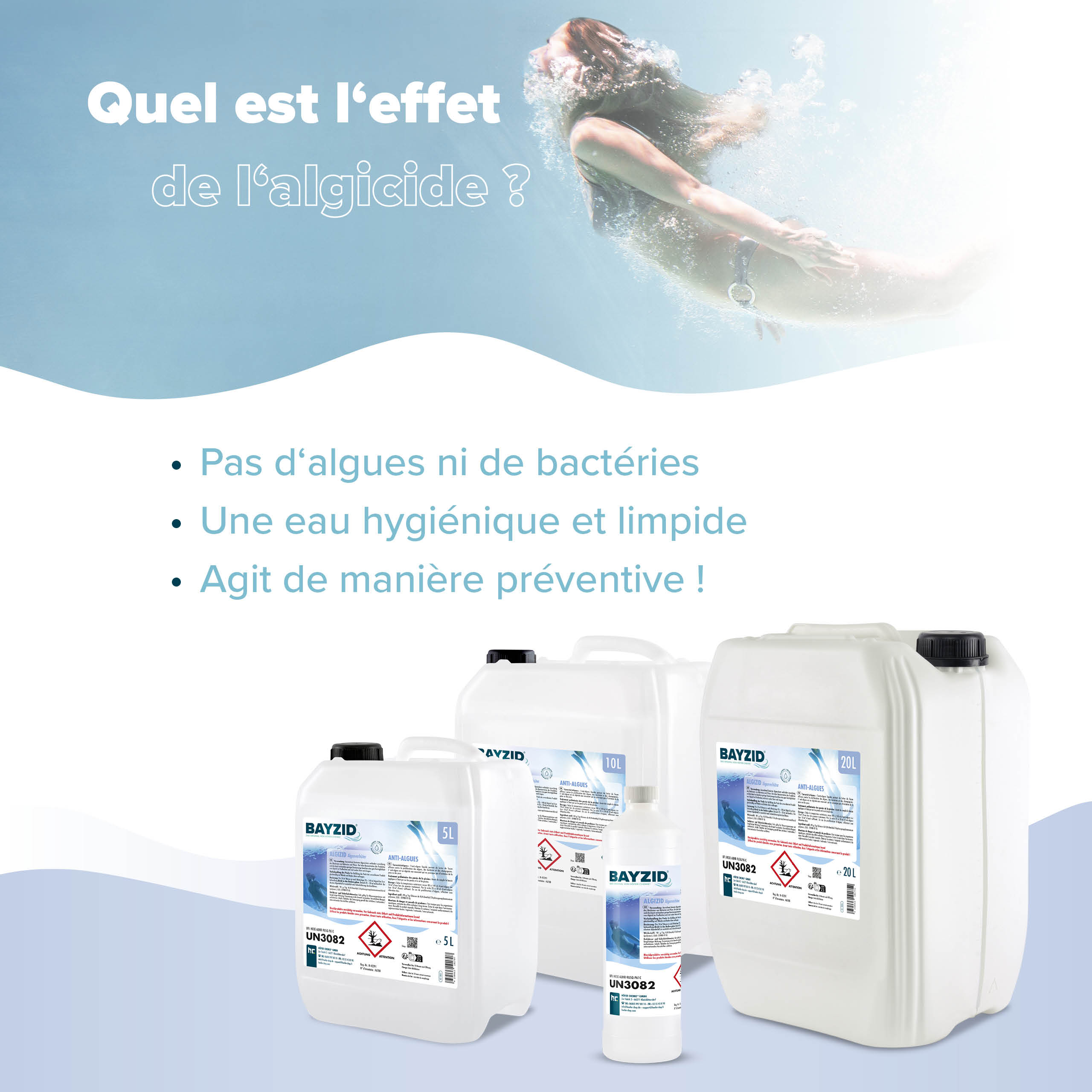 10 L BAYZID® Algizid Algenverhütung für Pools in Kanister - Image 7