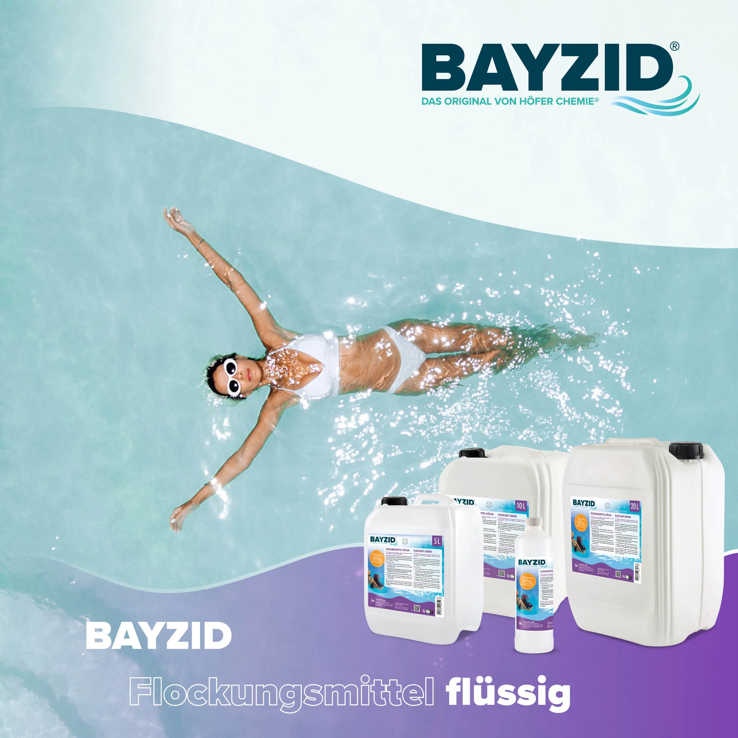 10 L BAYZID® Flockungsmittel flüssig für Pools in Kanister - Image 2