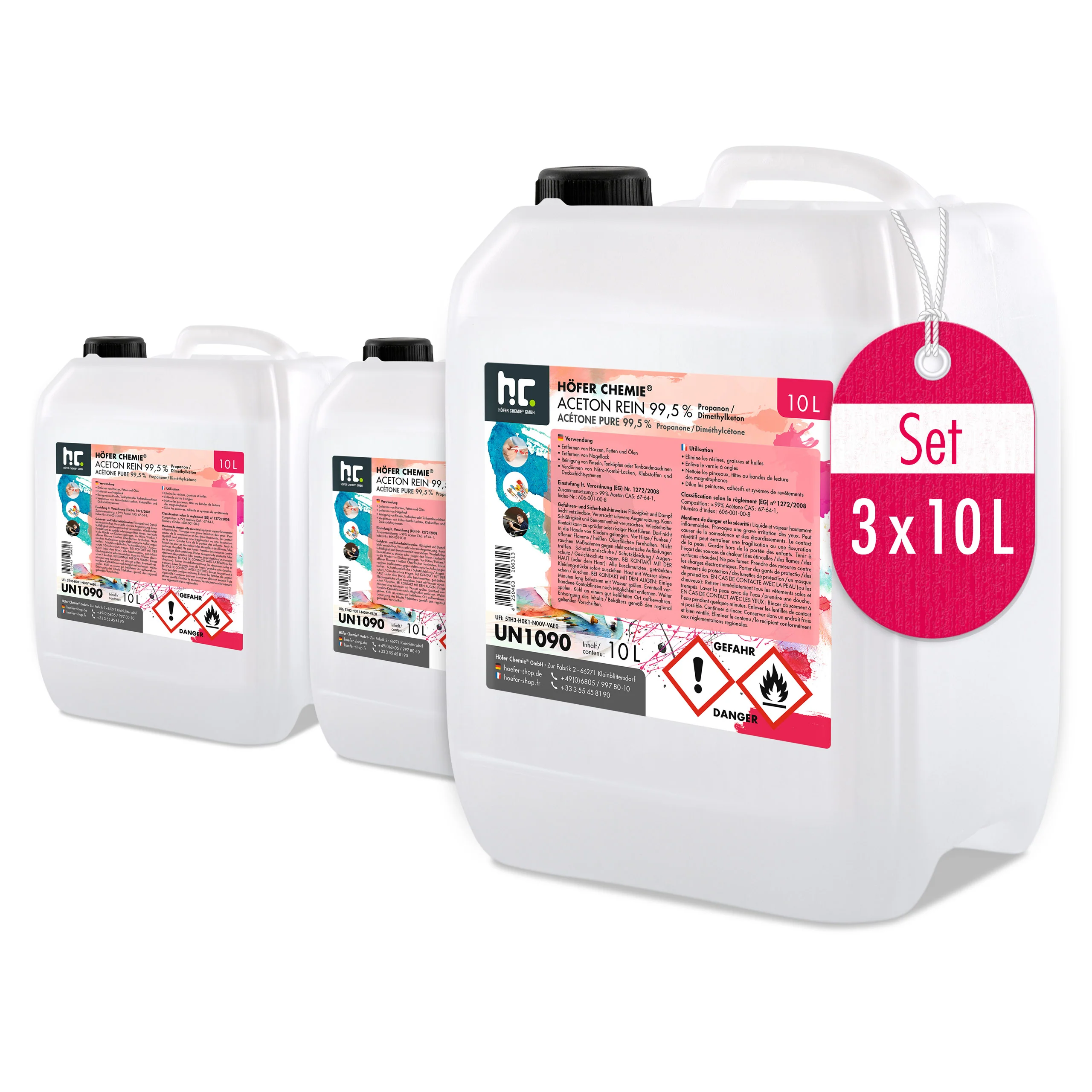 10 L Höfer Chemie® Aceton rein 99,5% in Kanister - Image 14