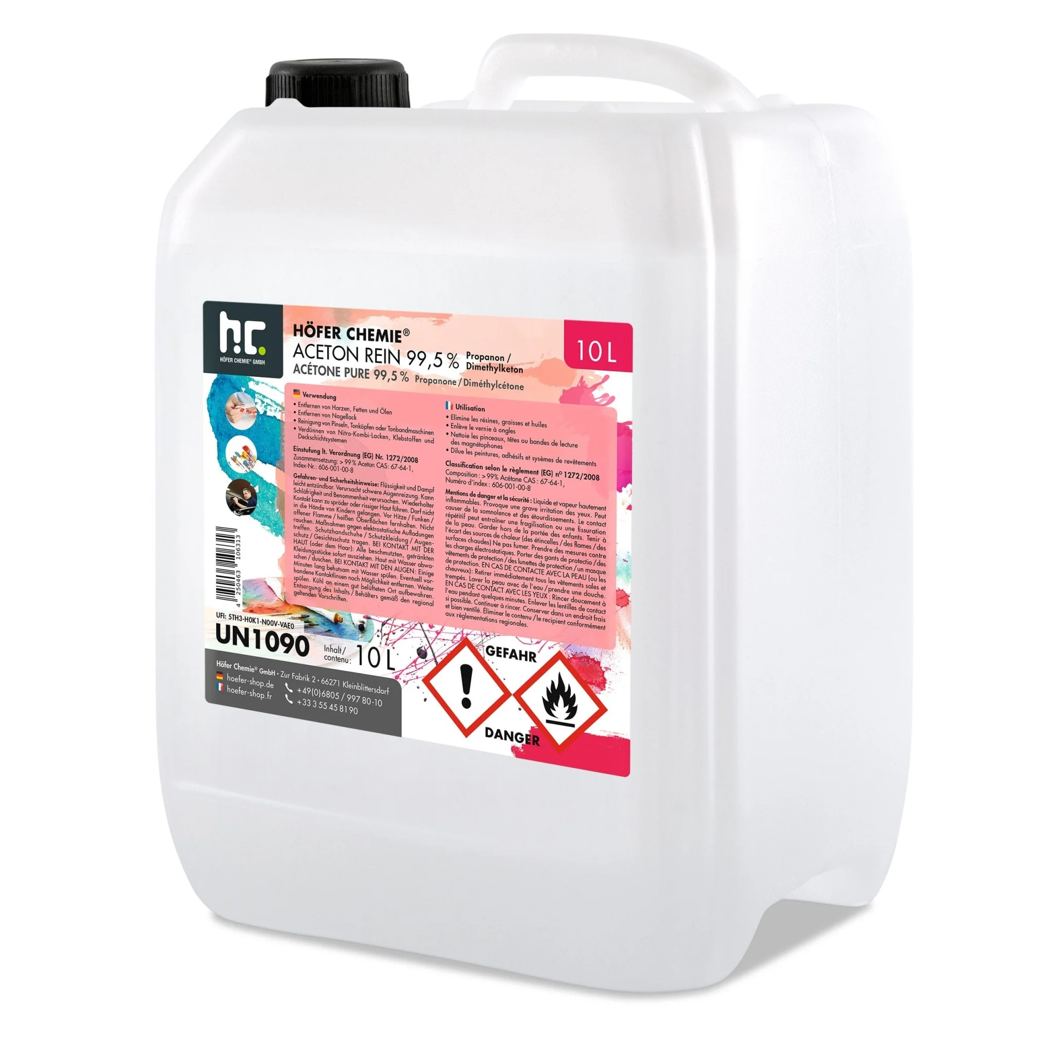 10 L Höfer Chemie® Aceton rein 99,5% in Kanister - Image 16