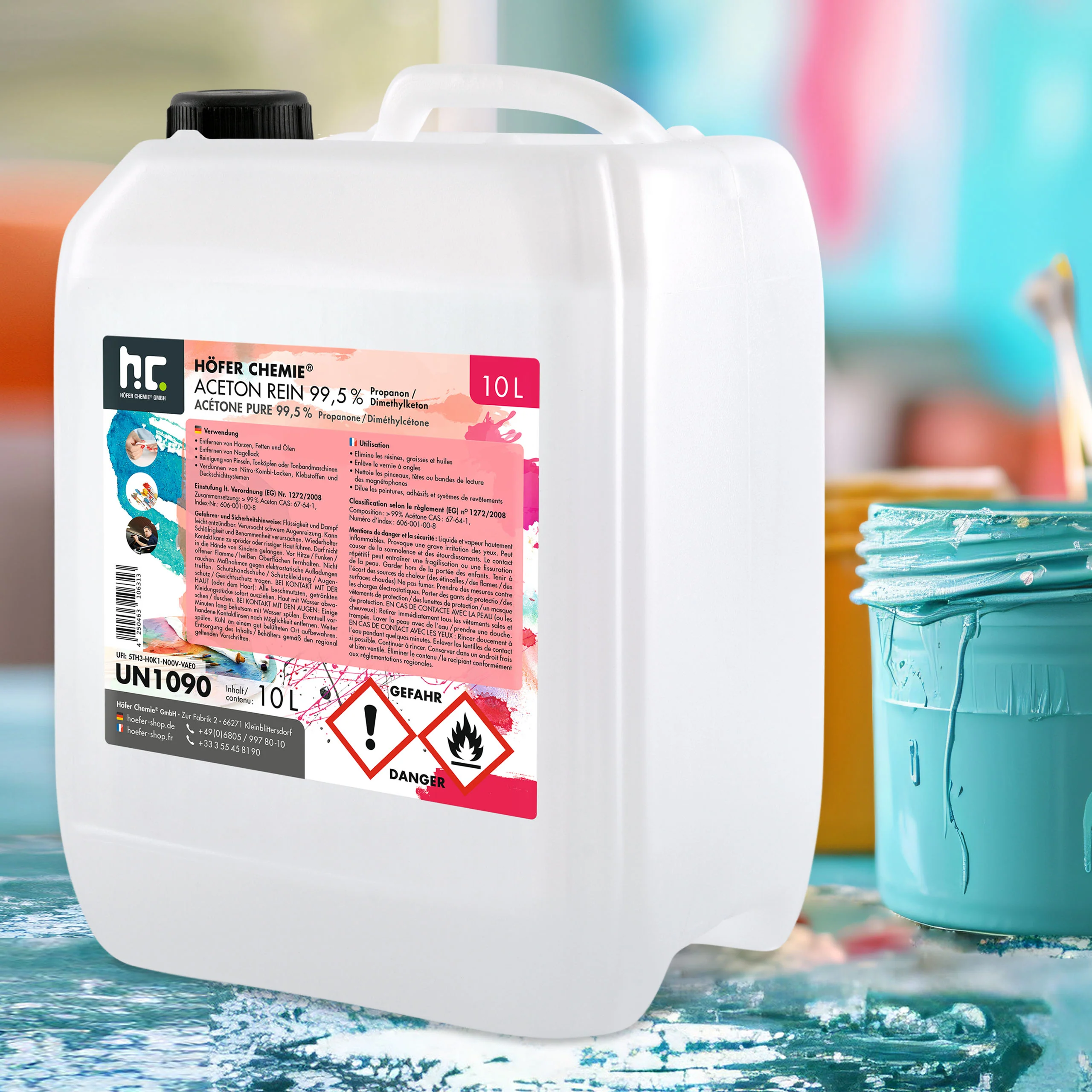10 L Höfer Chemie® Aceton rein 99,5% in Kanister - Image 19