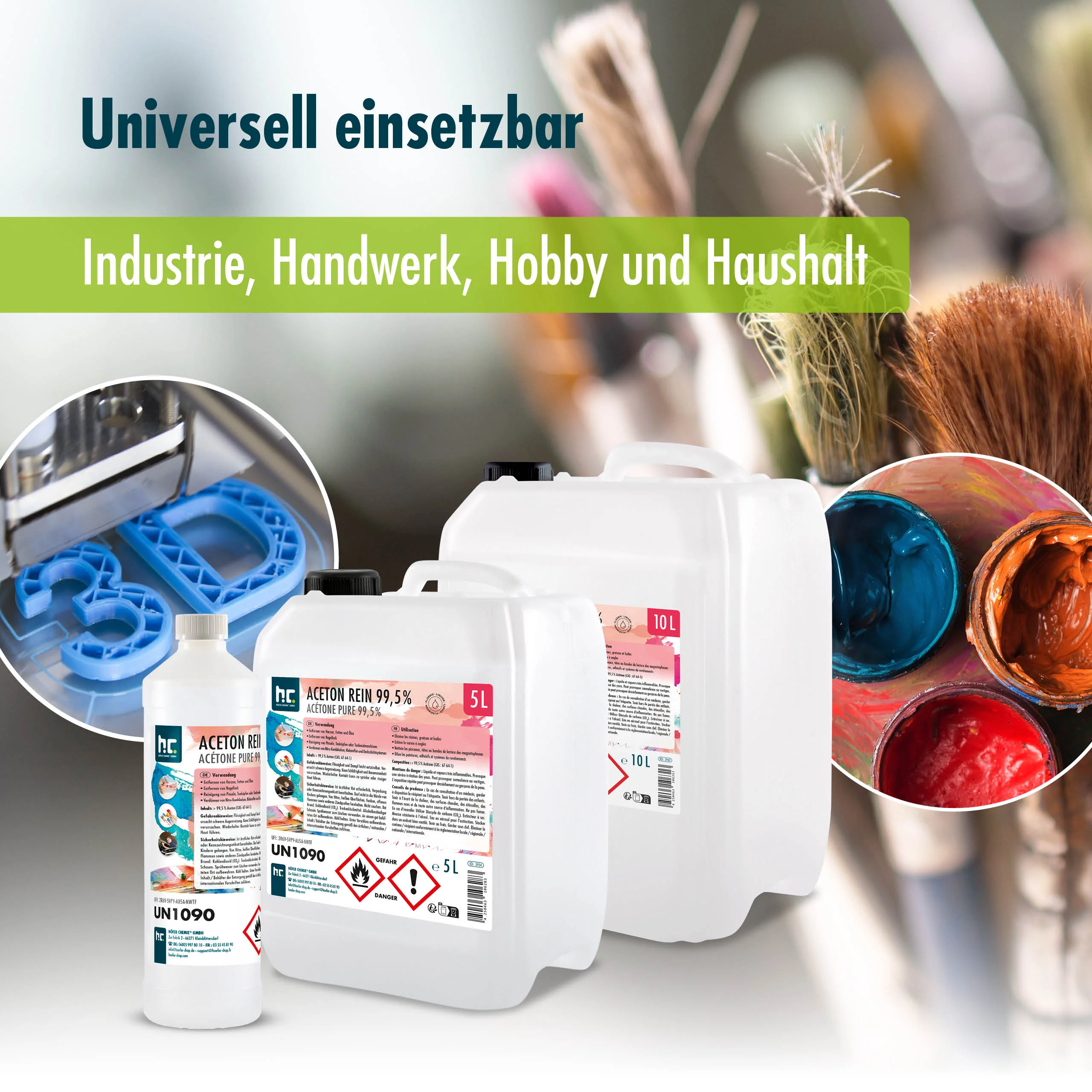 10 L Höfer Chemie® Aceton rein 99,5% in Kanister - Image 4