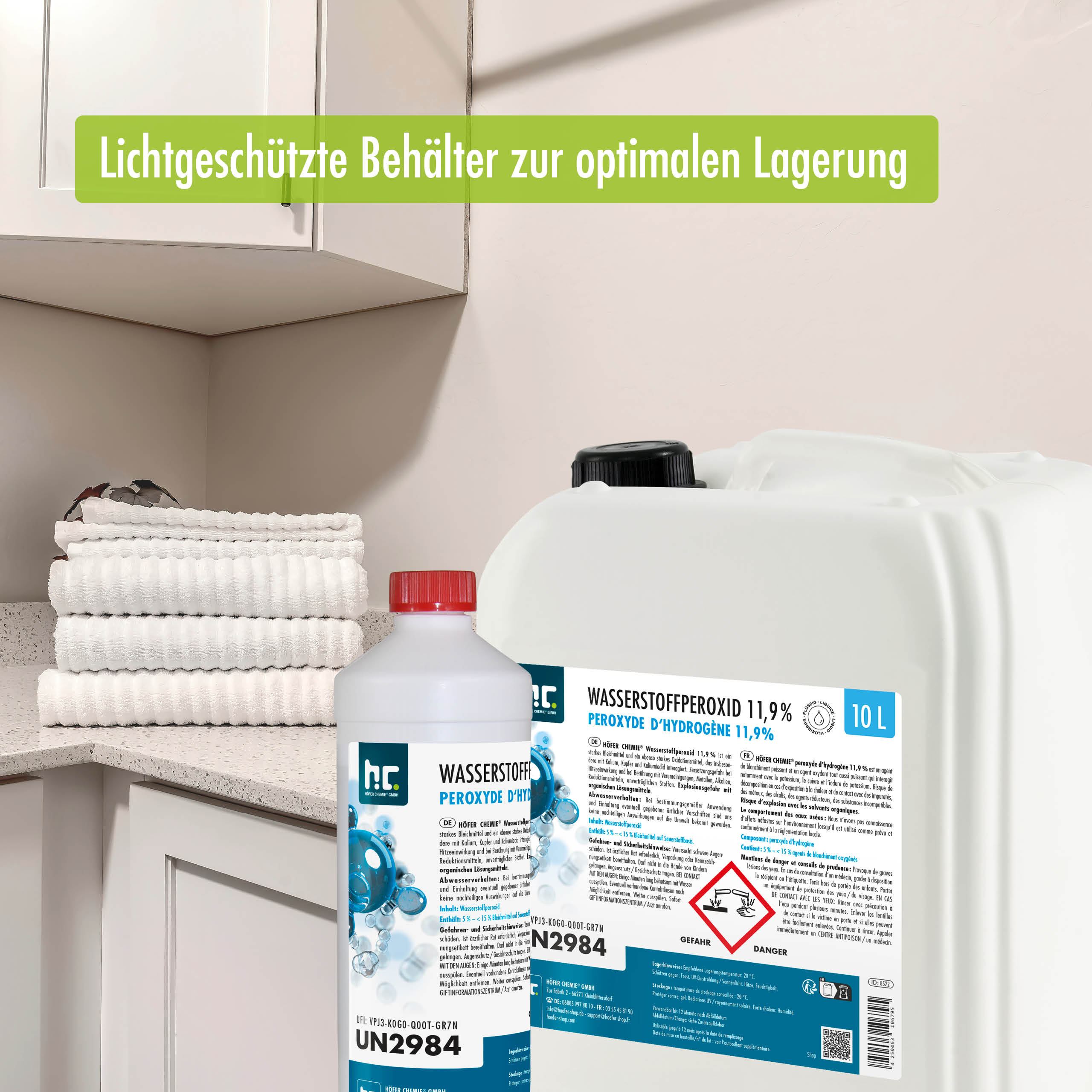 10 L Höfer Chemie® Wasserstoffperoxid 11,9% in Kanister - Image 4