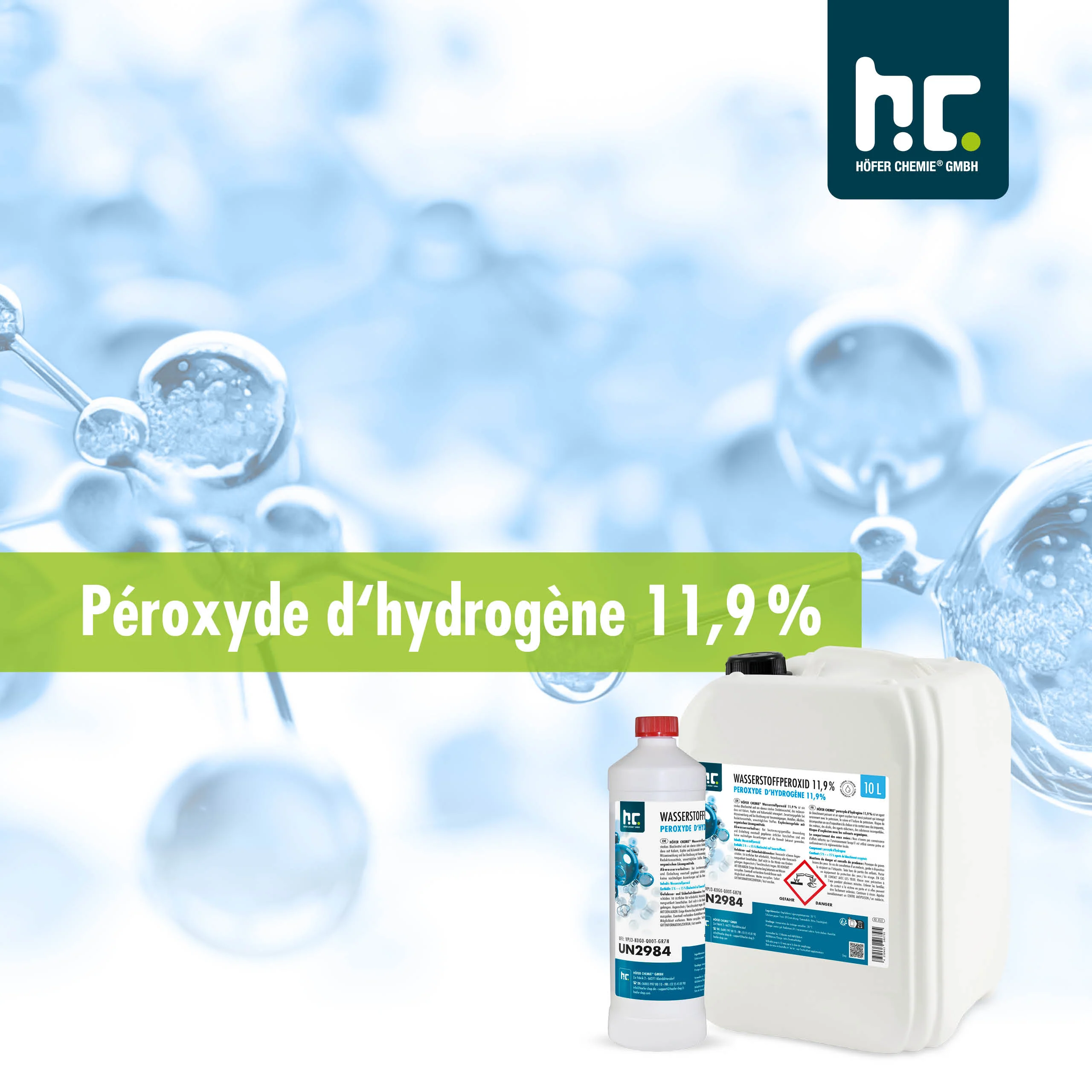 10 L Höfer Chemie® Wasserstoffperoxid 11,9% in Kanister - Image 8