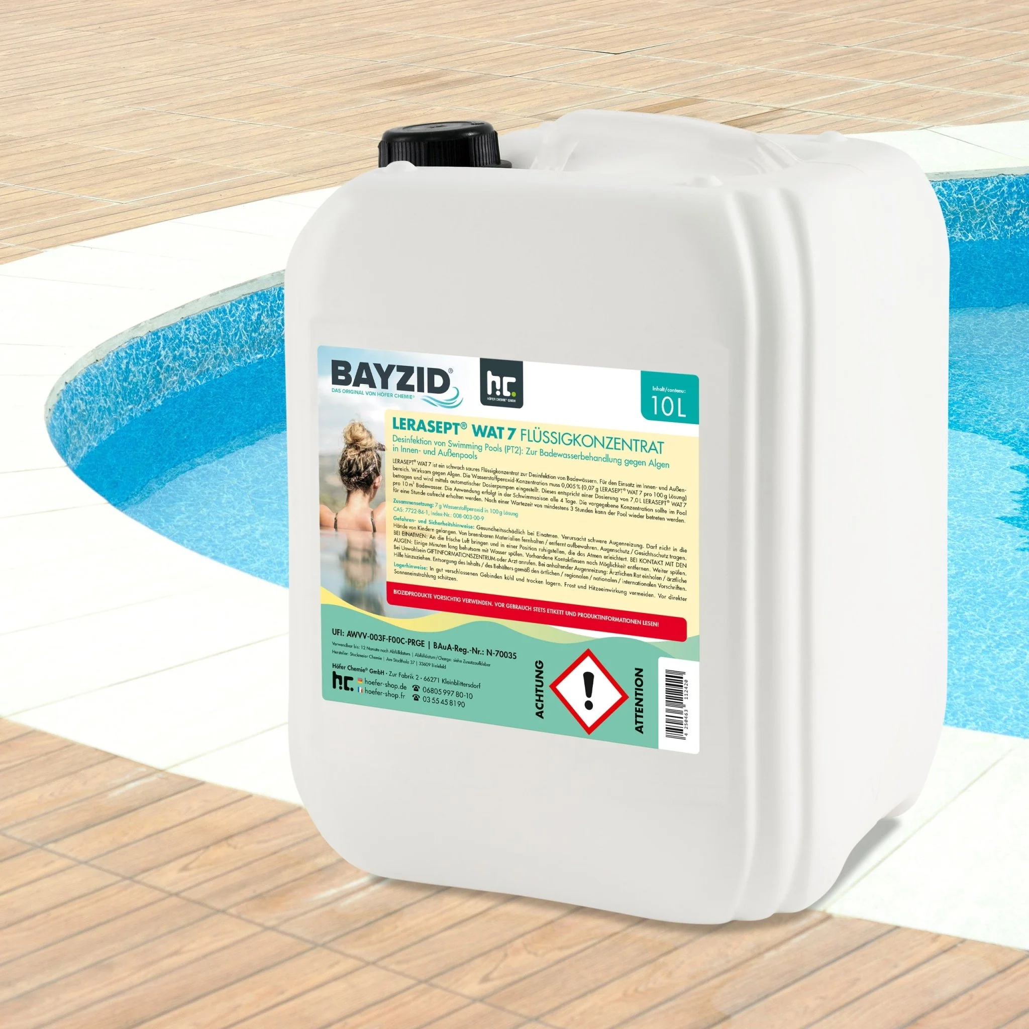 10 L Lerasept® WAT 7 Aktivsauerstoff für Pool und Whirlpool in Kanister - Image 6